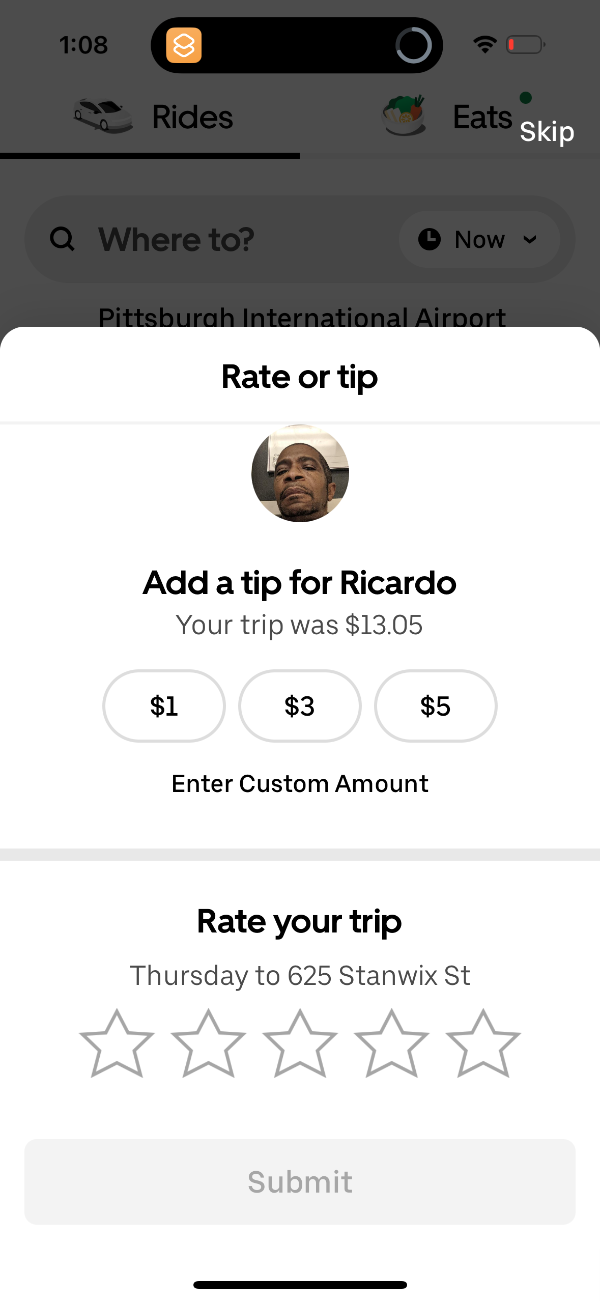 uber app screenshot 149
