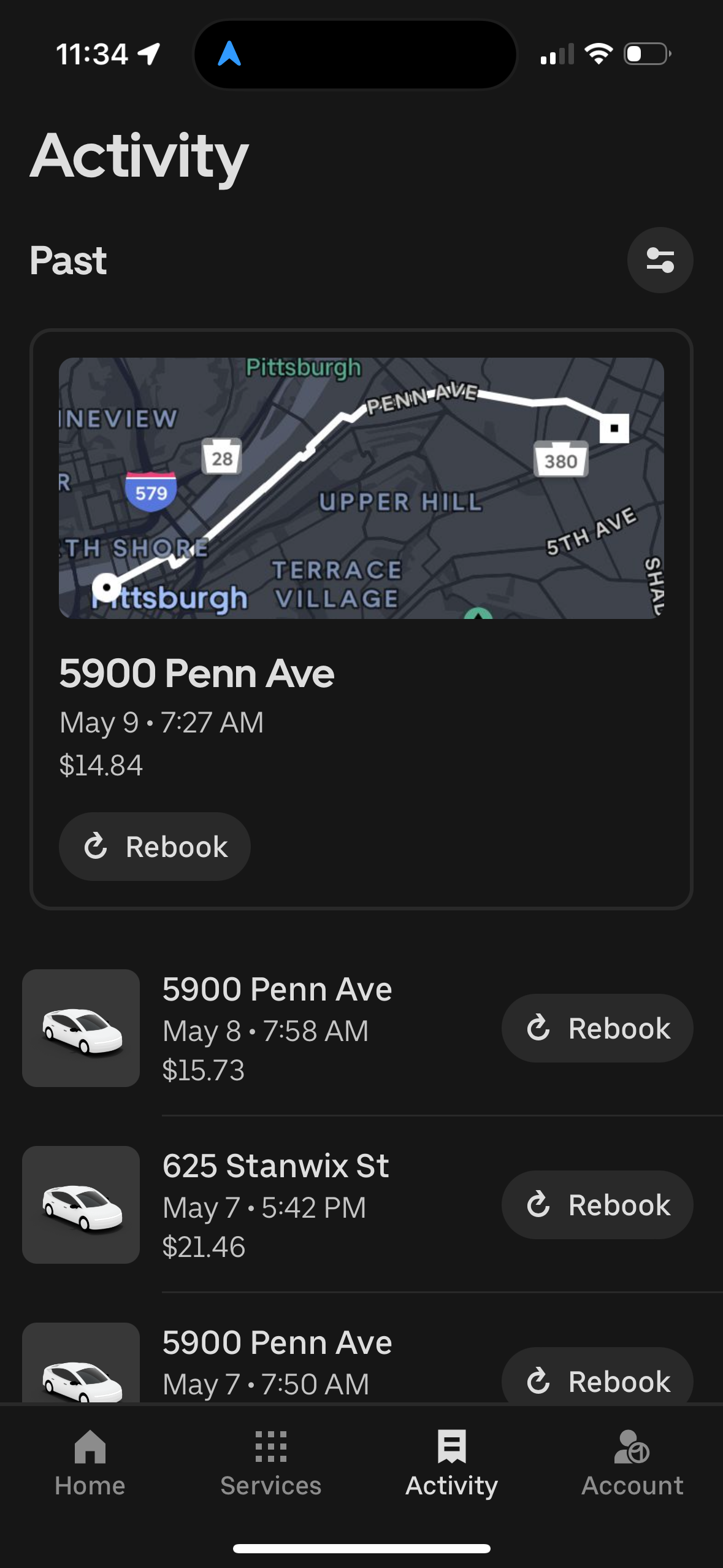 uber app screenshot 136