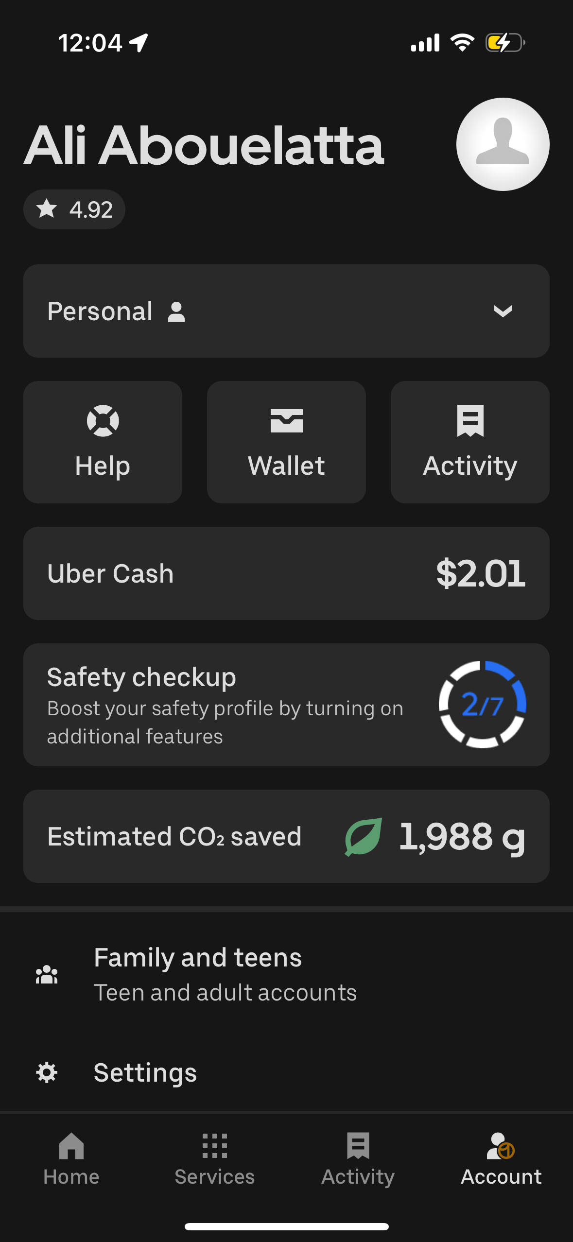uber app screenshot 73