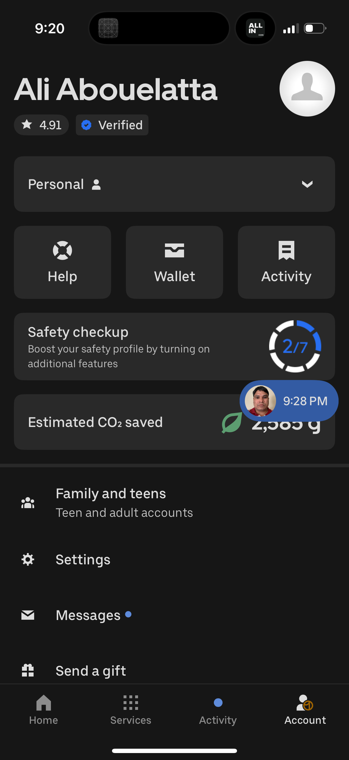 uber app screenshot 57
