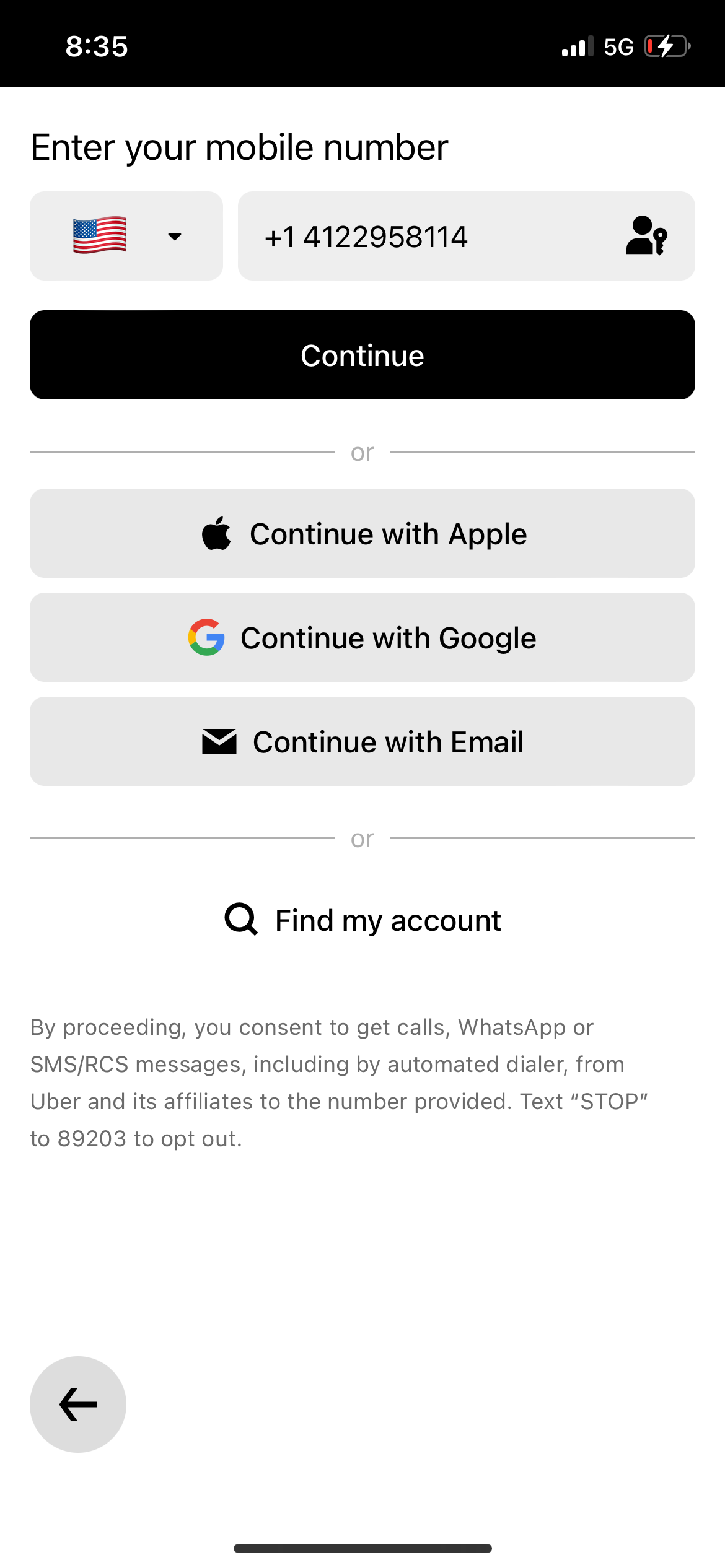 uber app screenshot 48