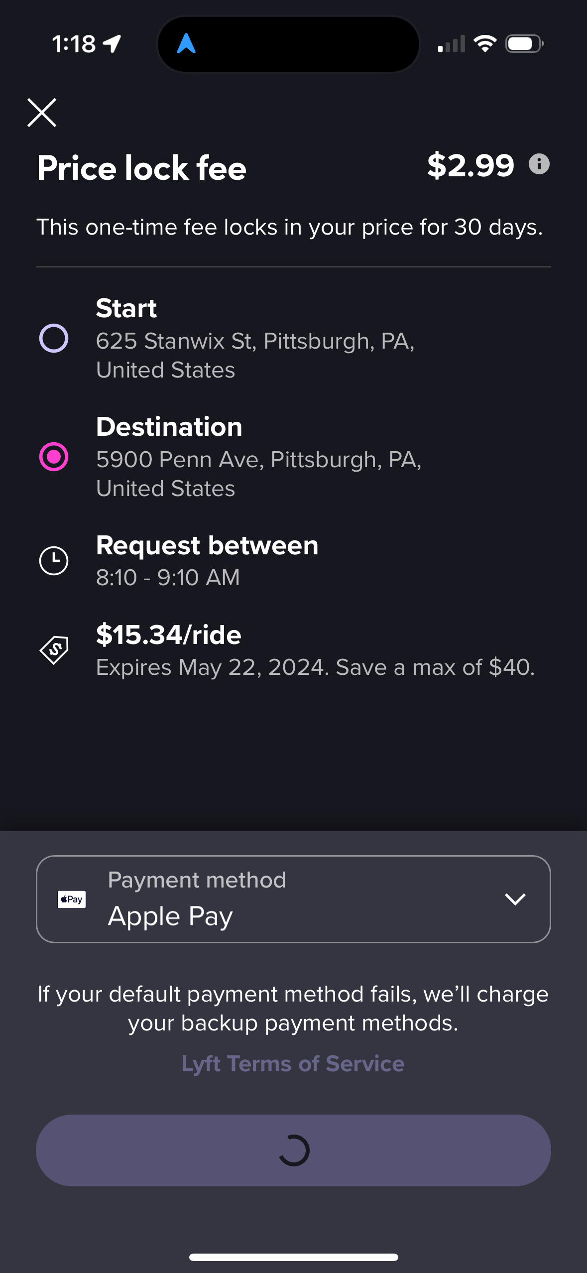 lyft app screenshot 150