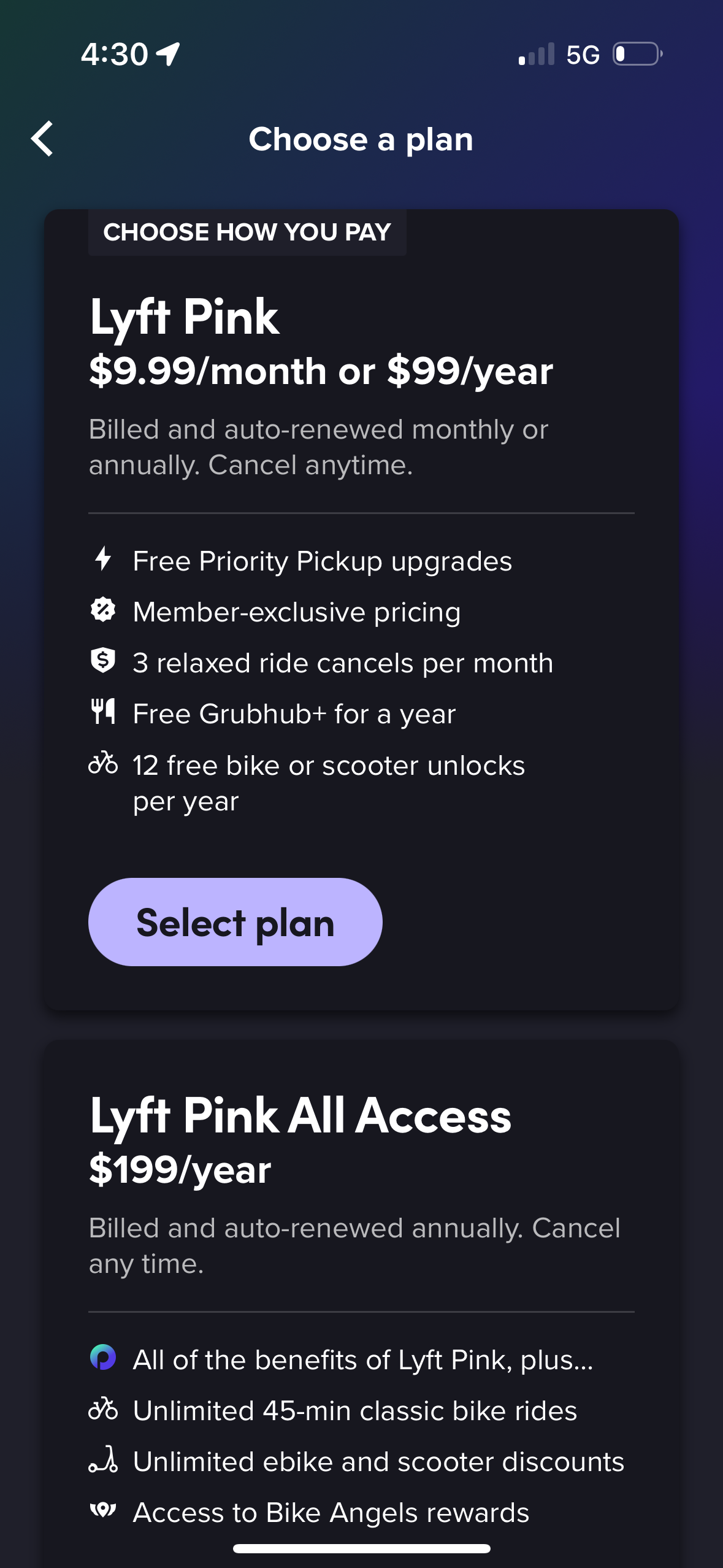 lyft app screenshot 127