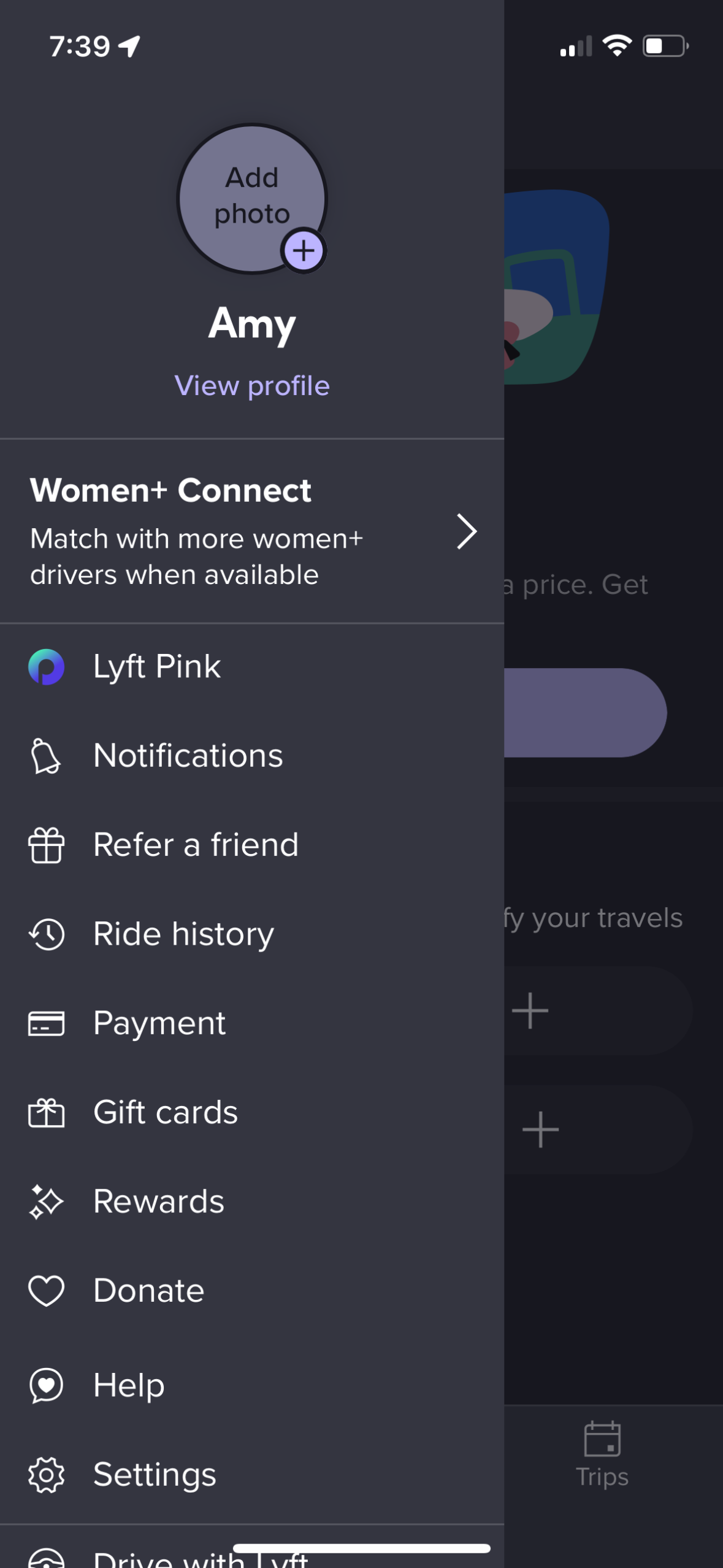 lyft app screenshot 124