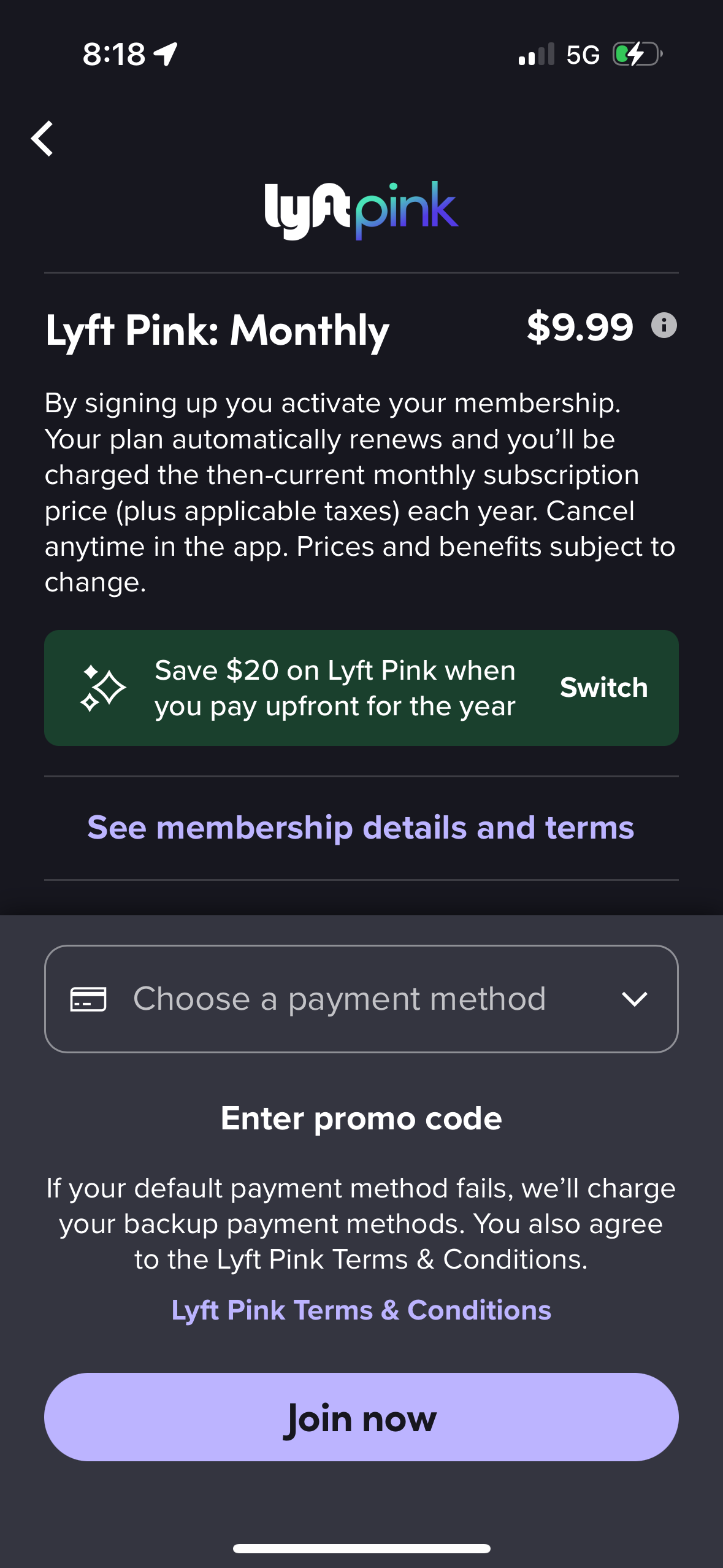 lyft app screenshot 19