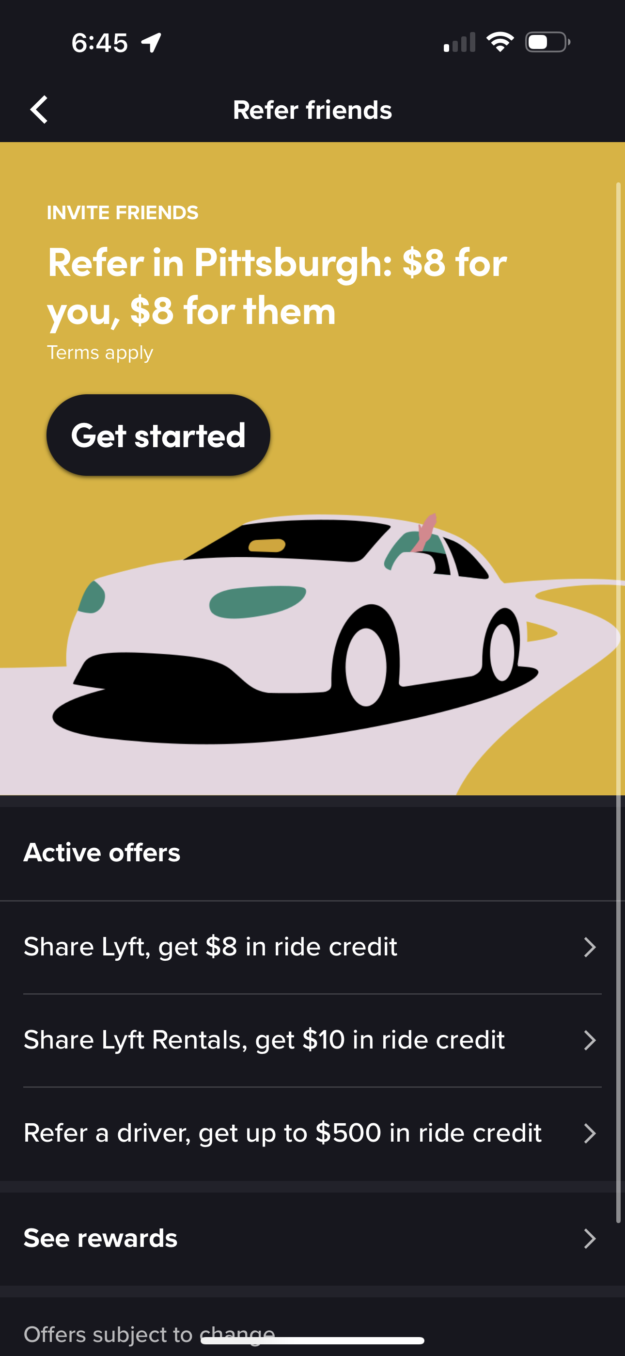 lyft app screenshot 207