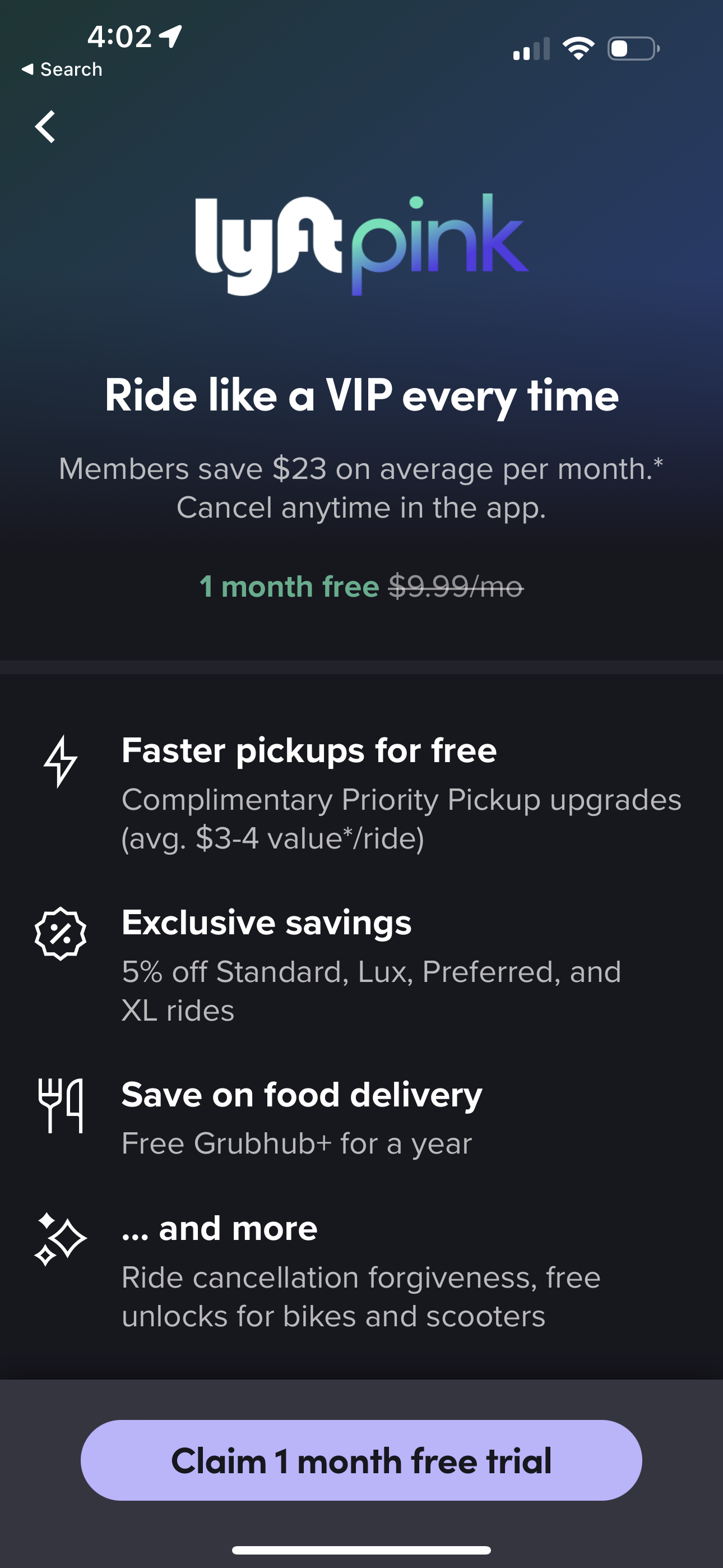 lyft app screenshot 200