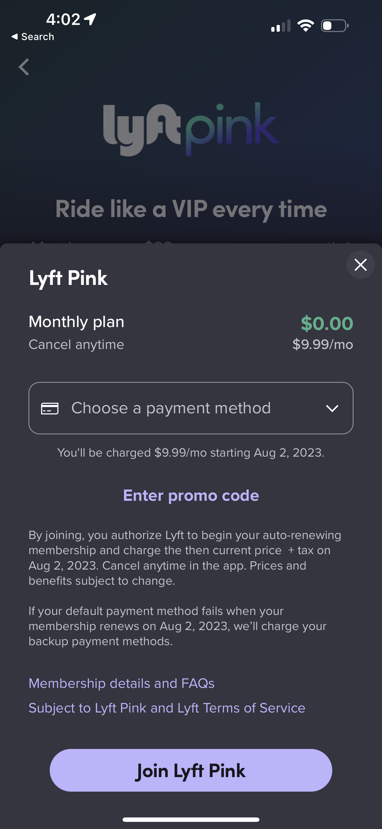 lyft app screenshot 199