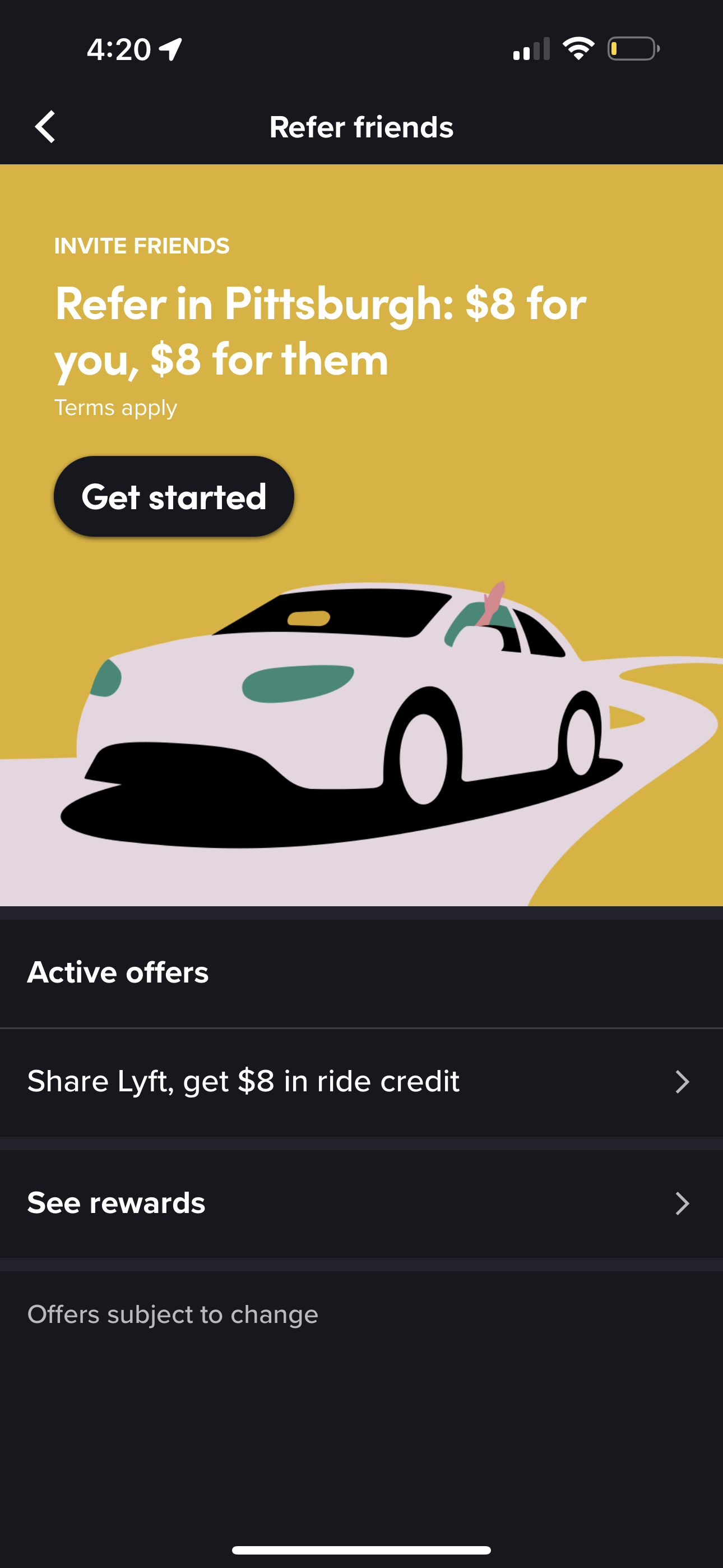 lyft app screenshot 186