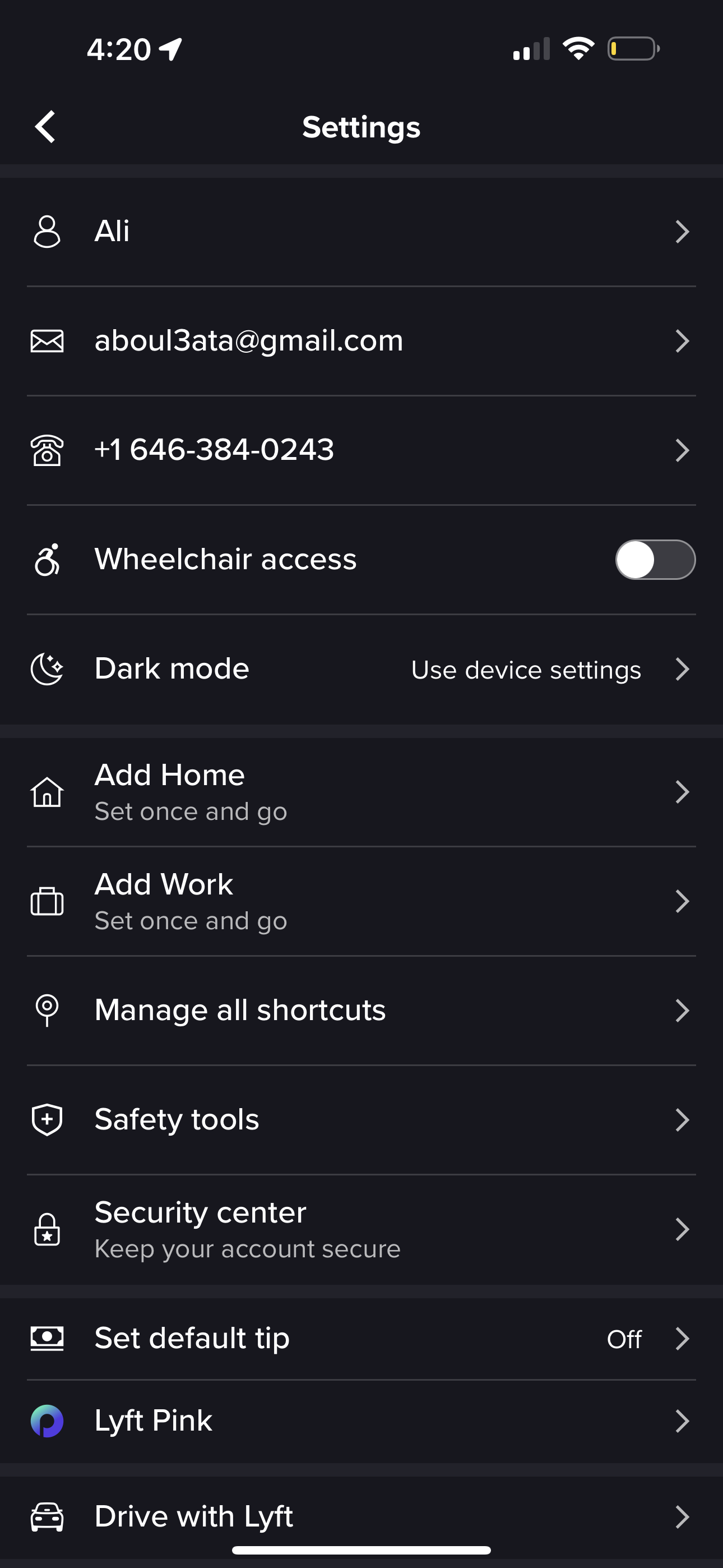 lyft app screenshot 185