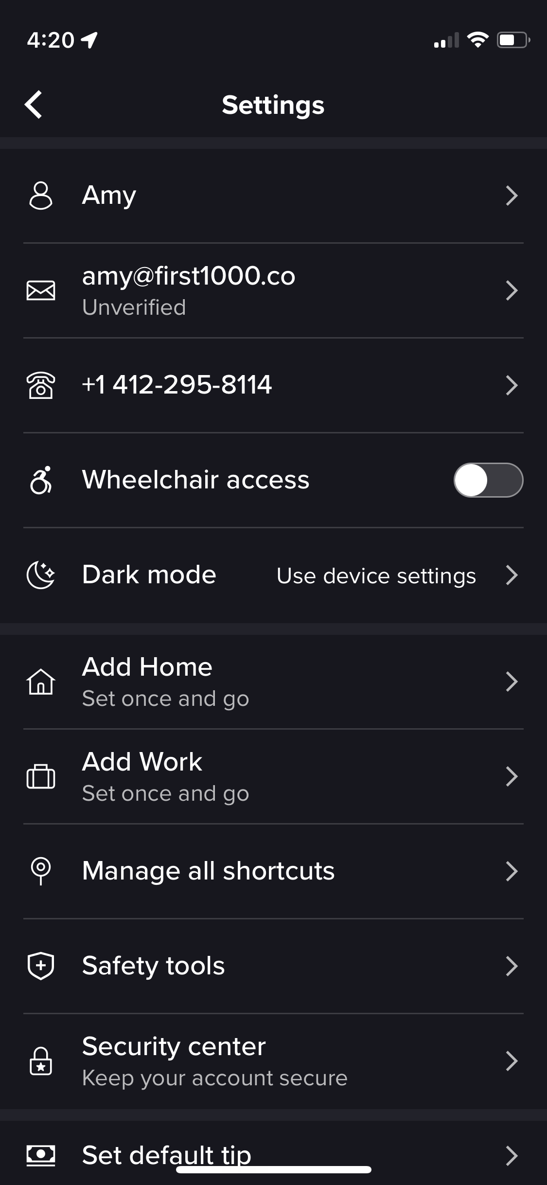 lyft app screenshot 184
