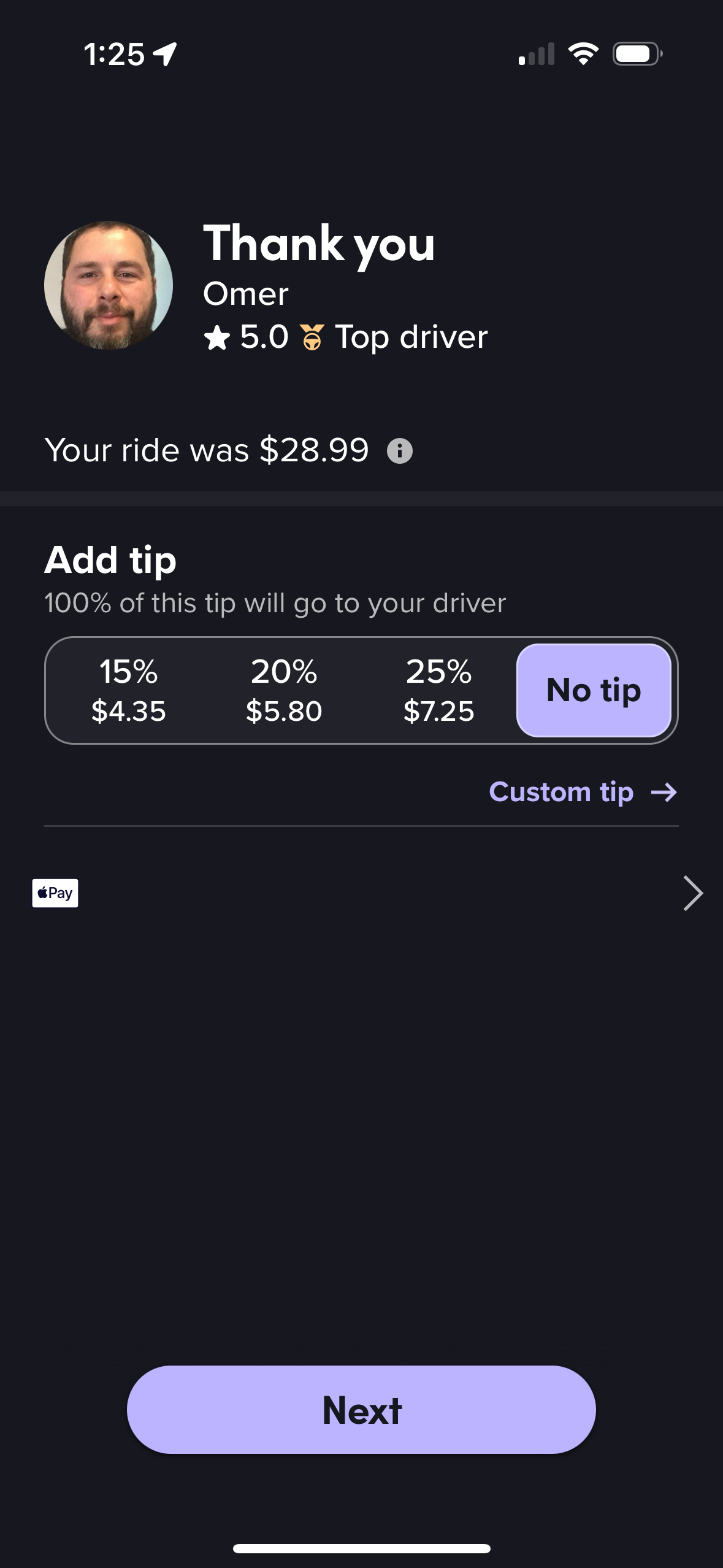 lyft app screenshot 180