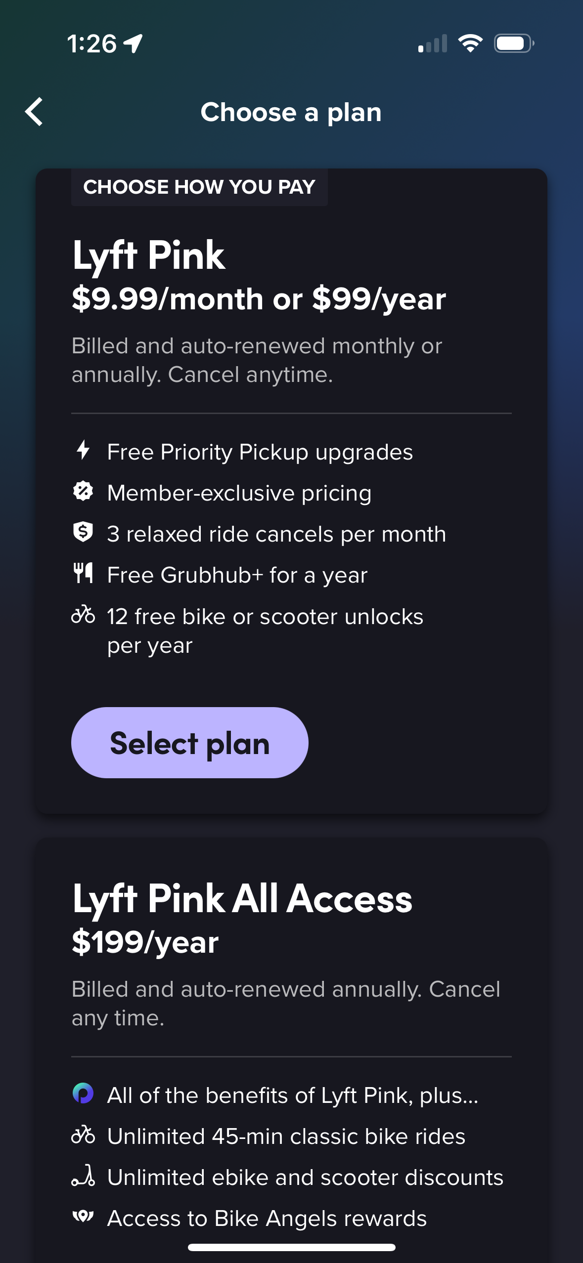 lyft app screenshot 176