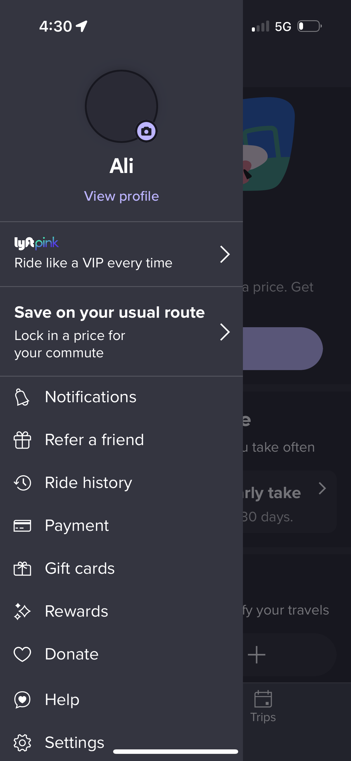 lyft app screenshot 134