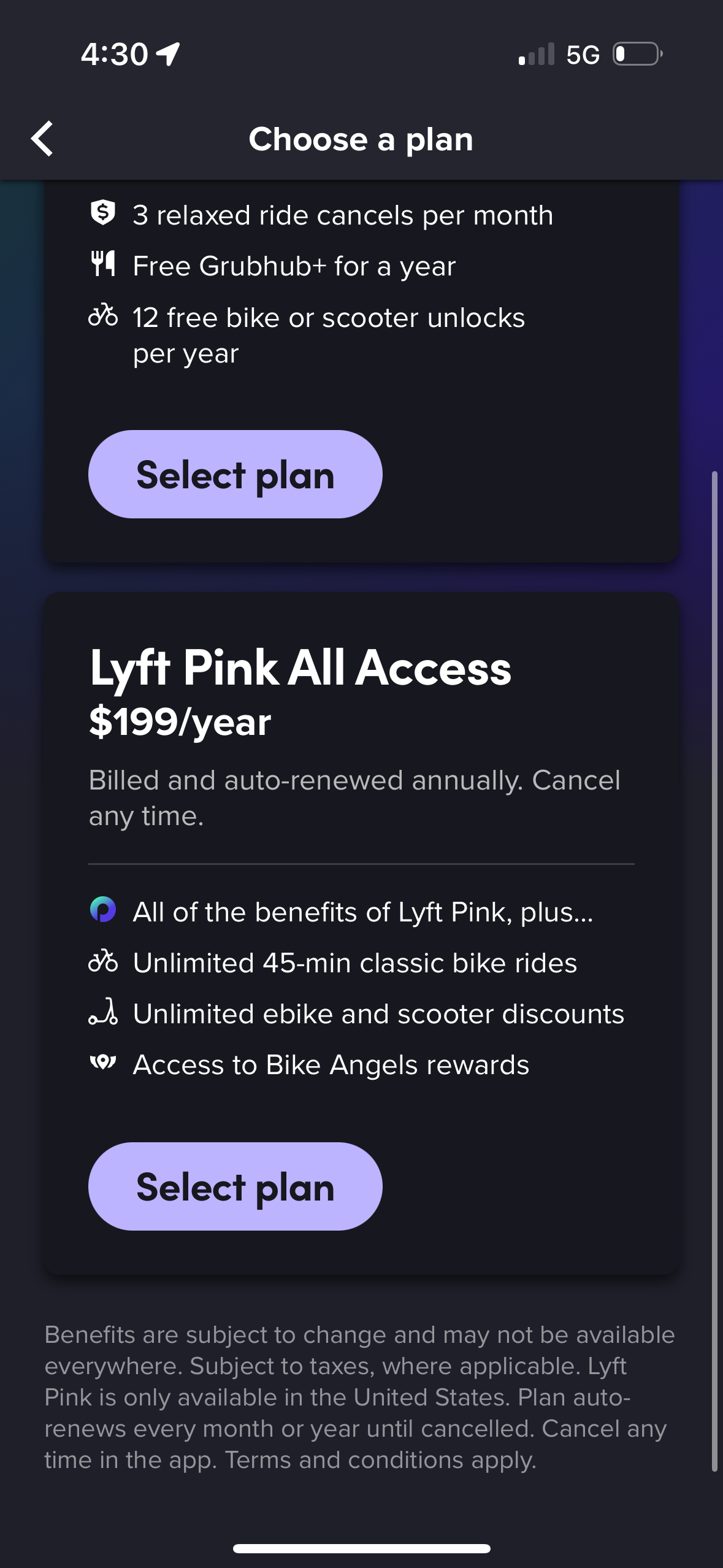lyft app screenshot 132