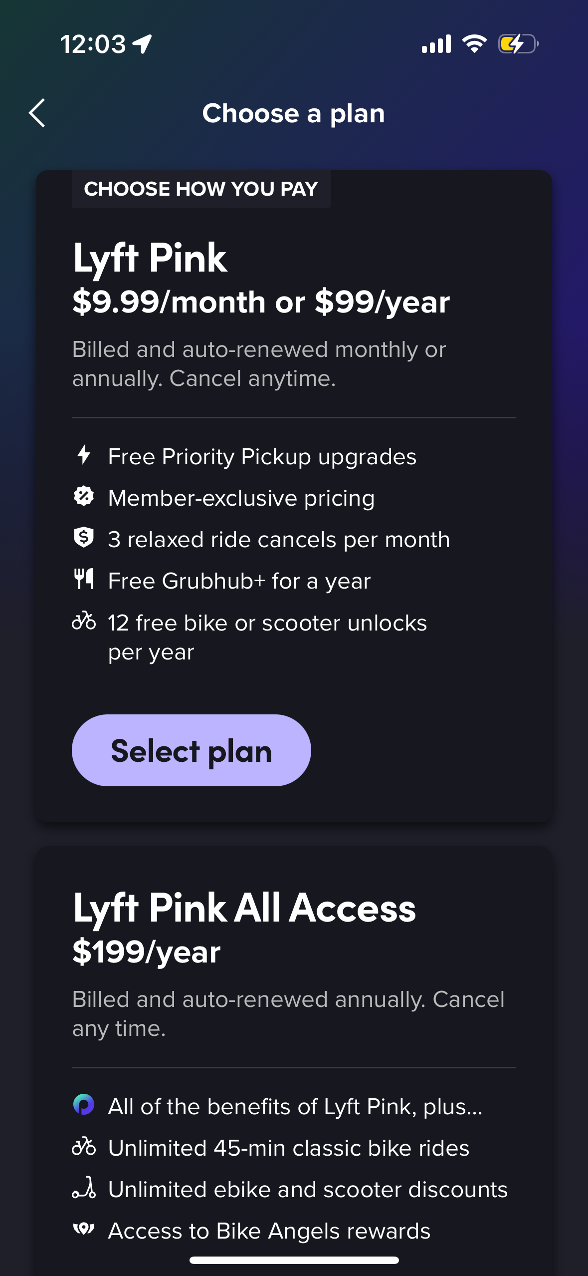 lyft app screenshot 107