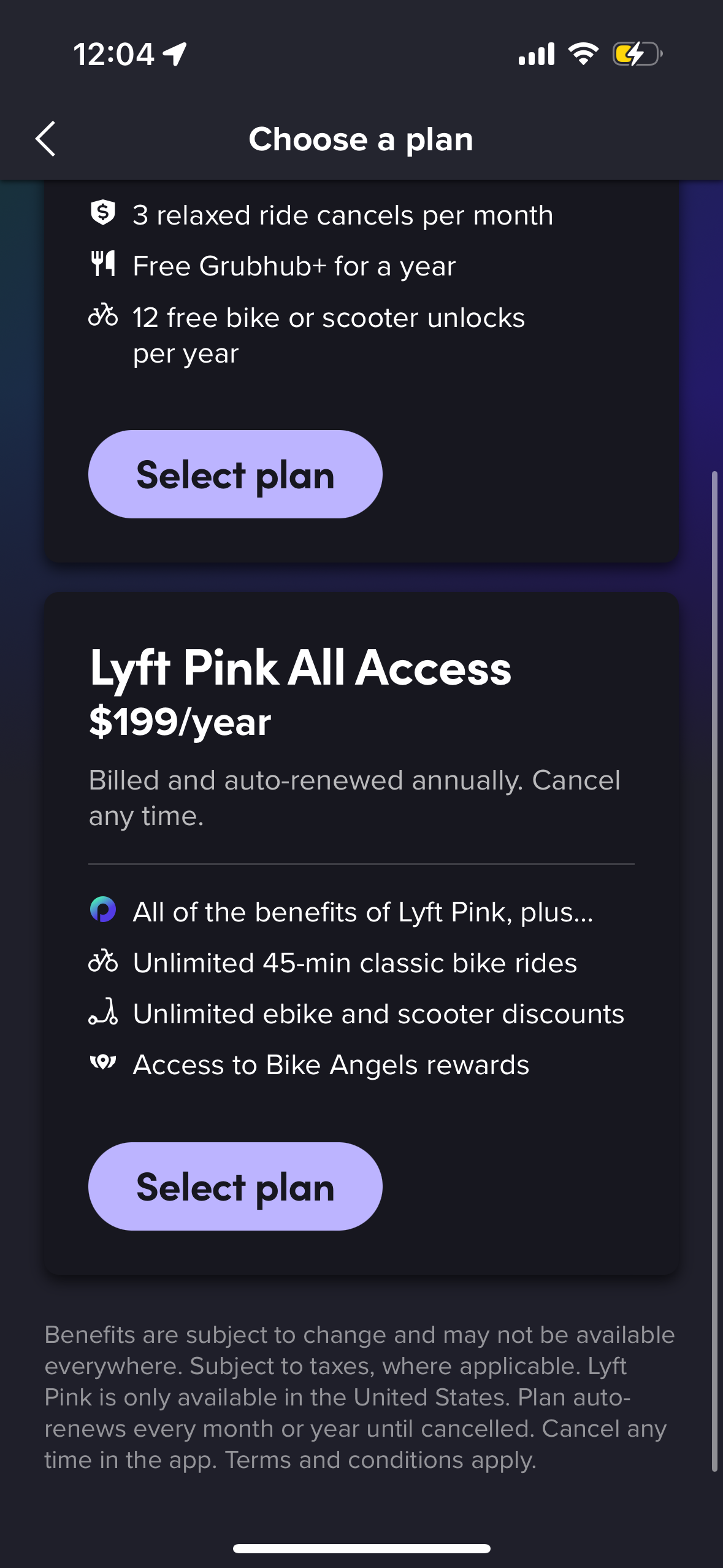 lyft app screenshot 106