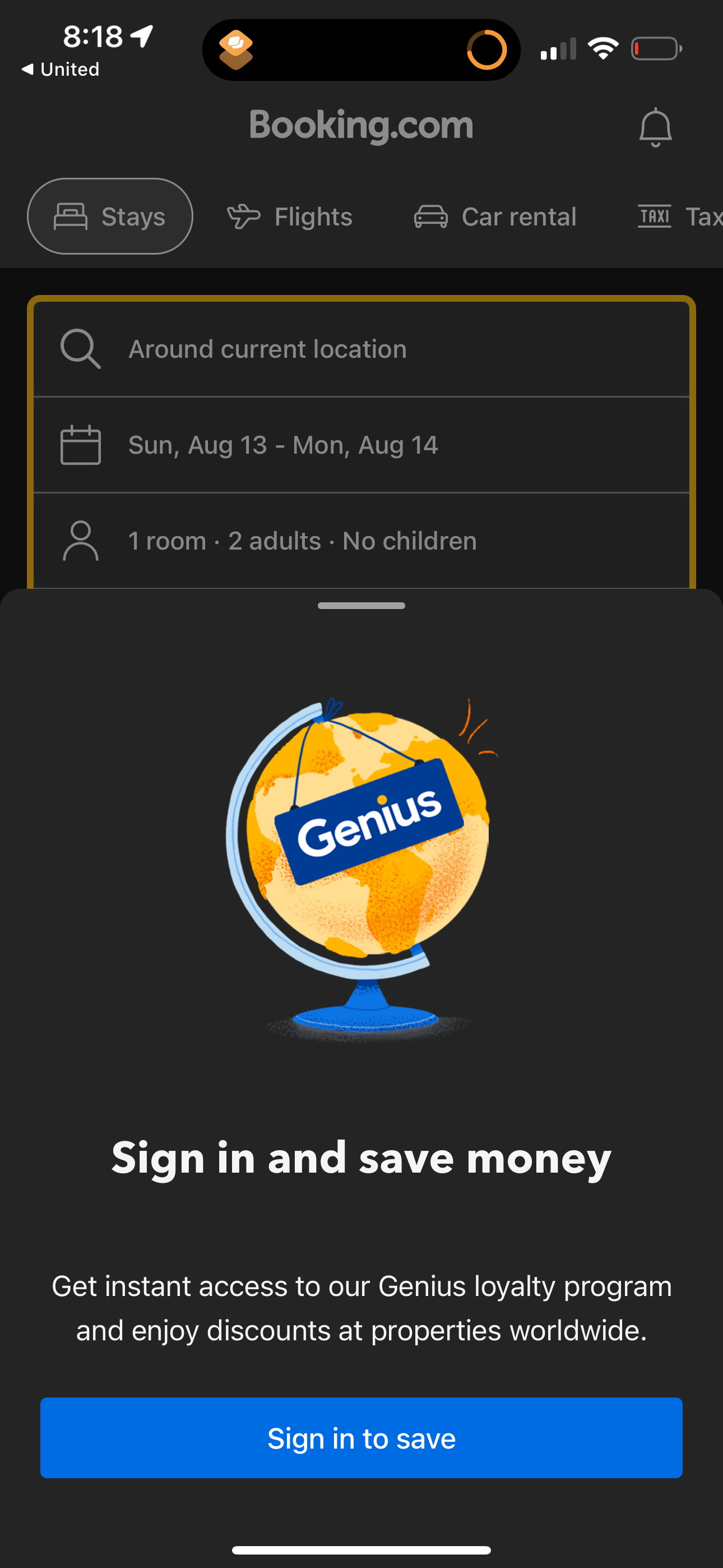 booking app screenshot 62
