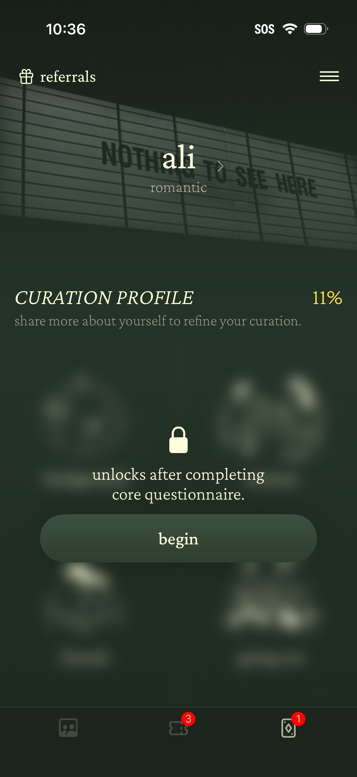 222 start curation profile