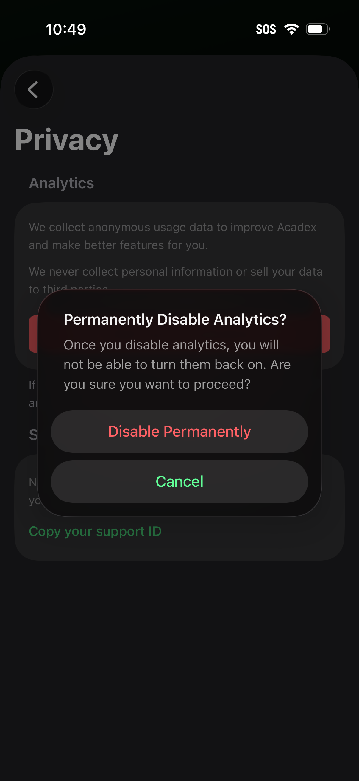 acadex app screenshot 3