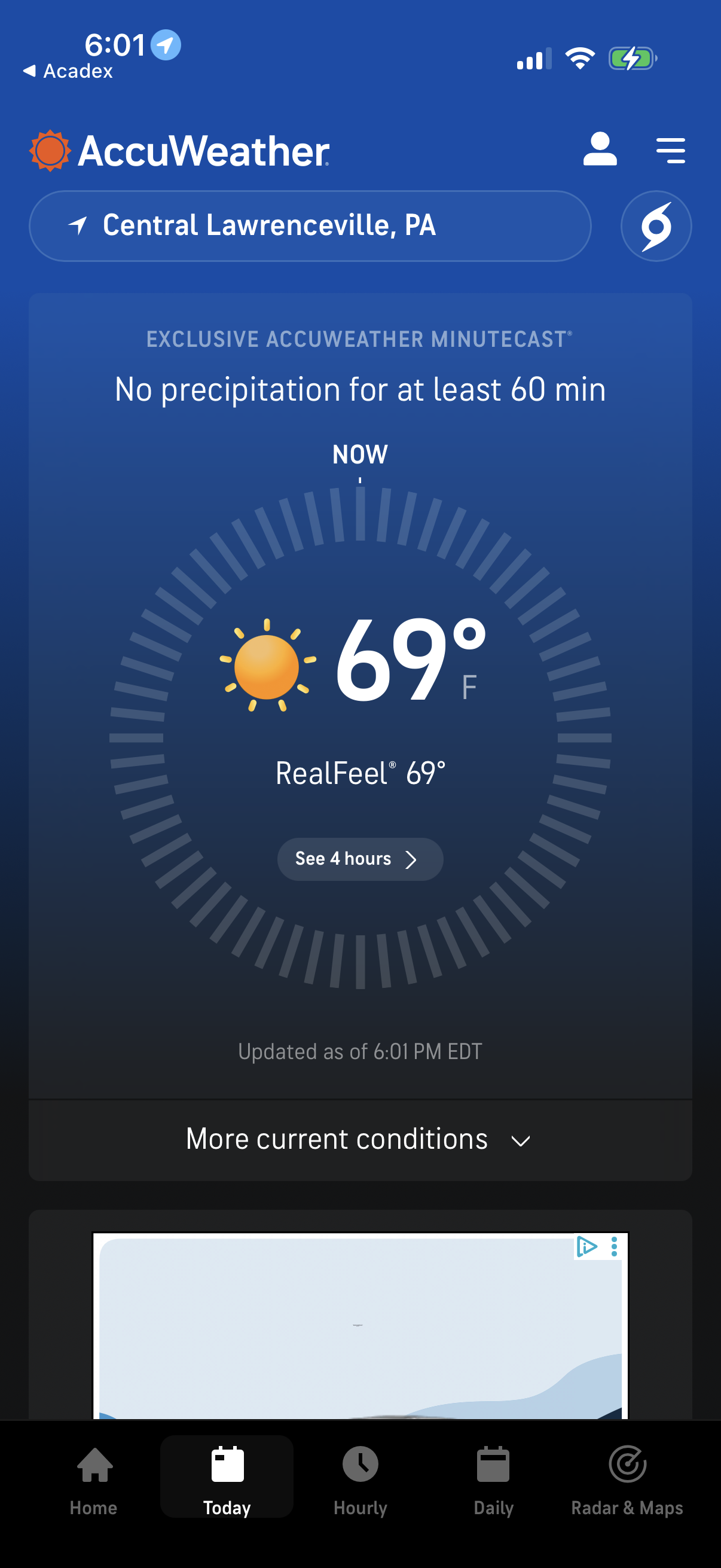 accuweather app screenshot 2