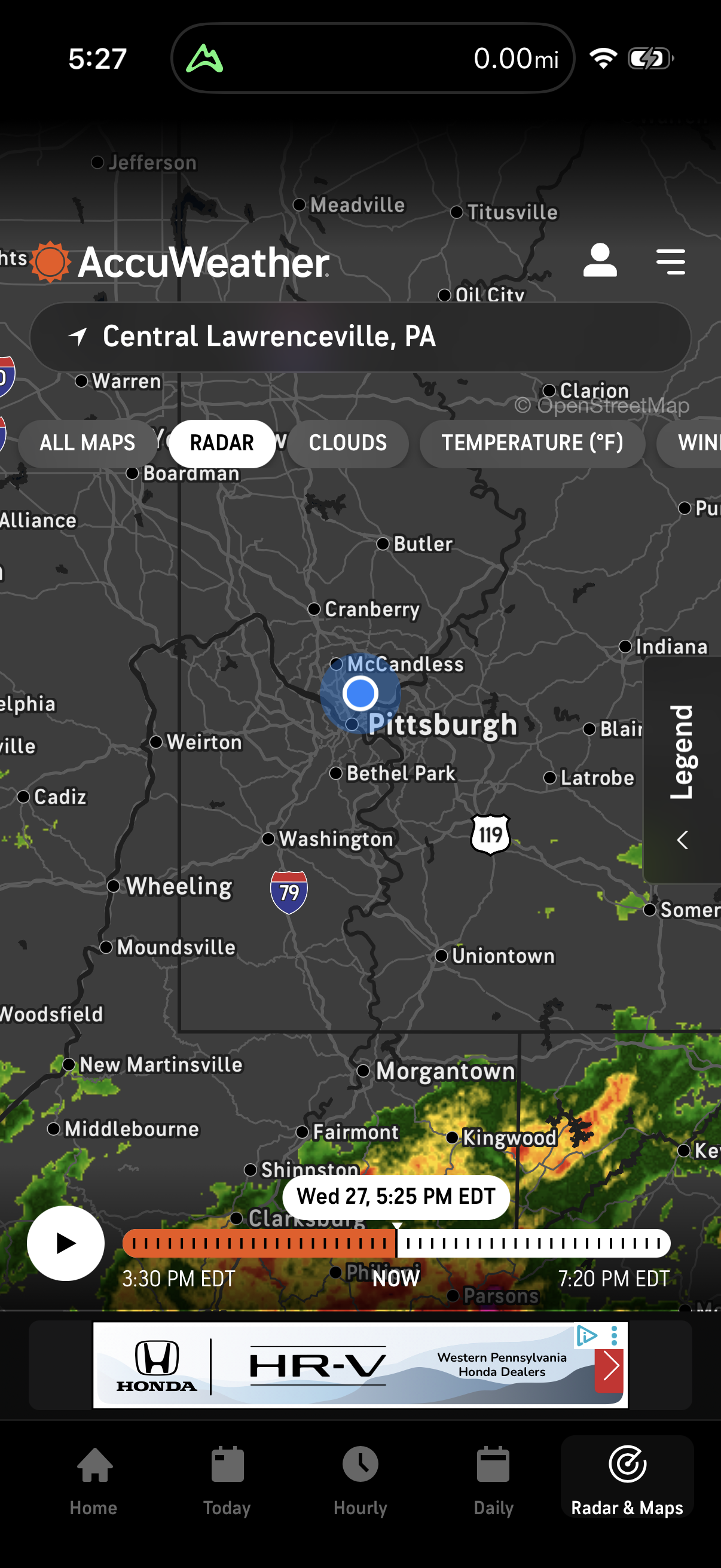 Step 5 of accuweather Main_tabs