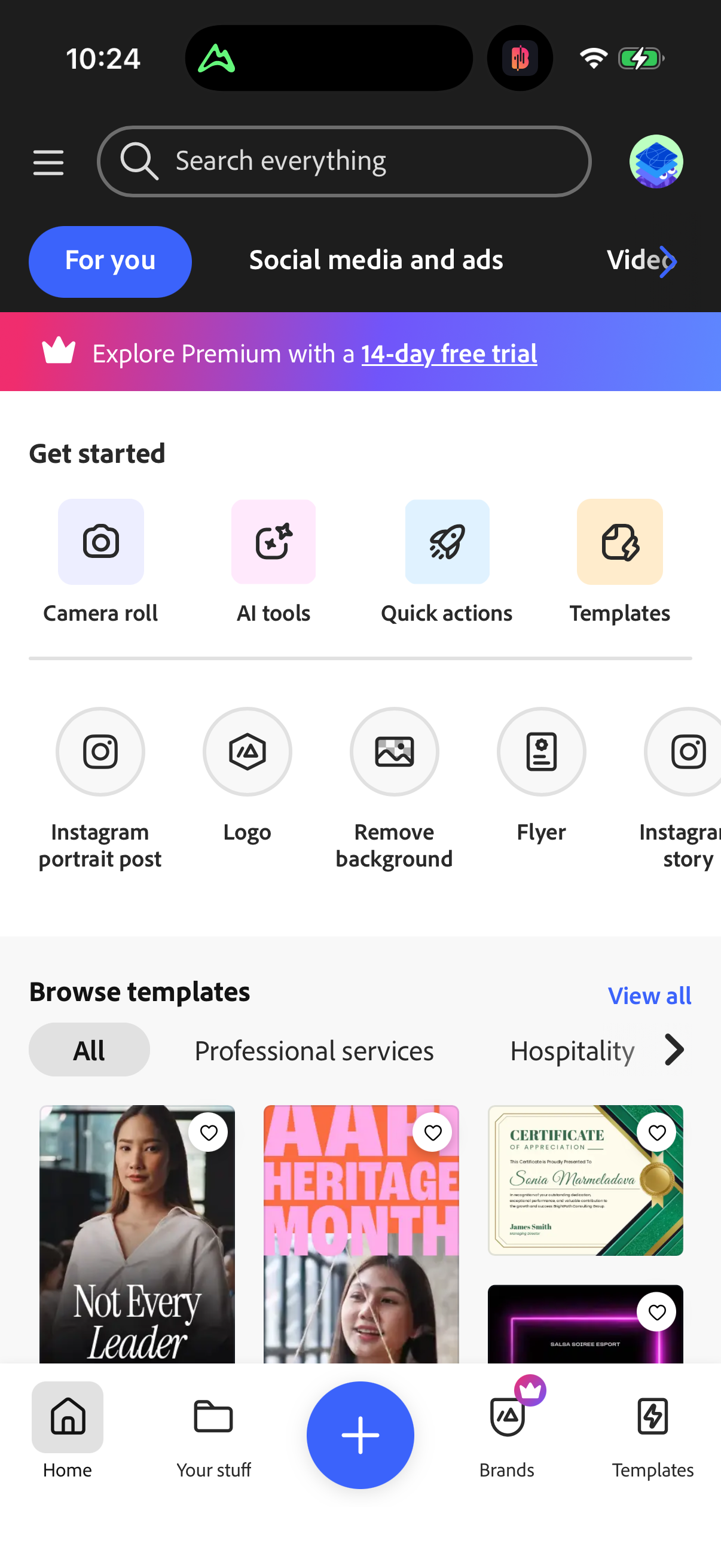 Step 1 of adobe Main_tabs