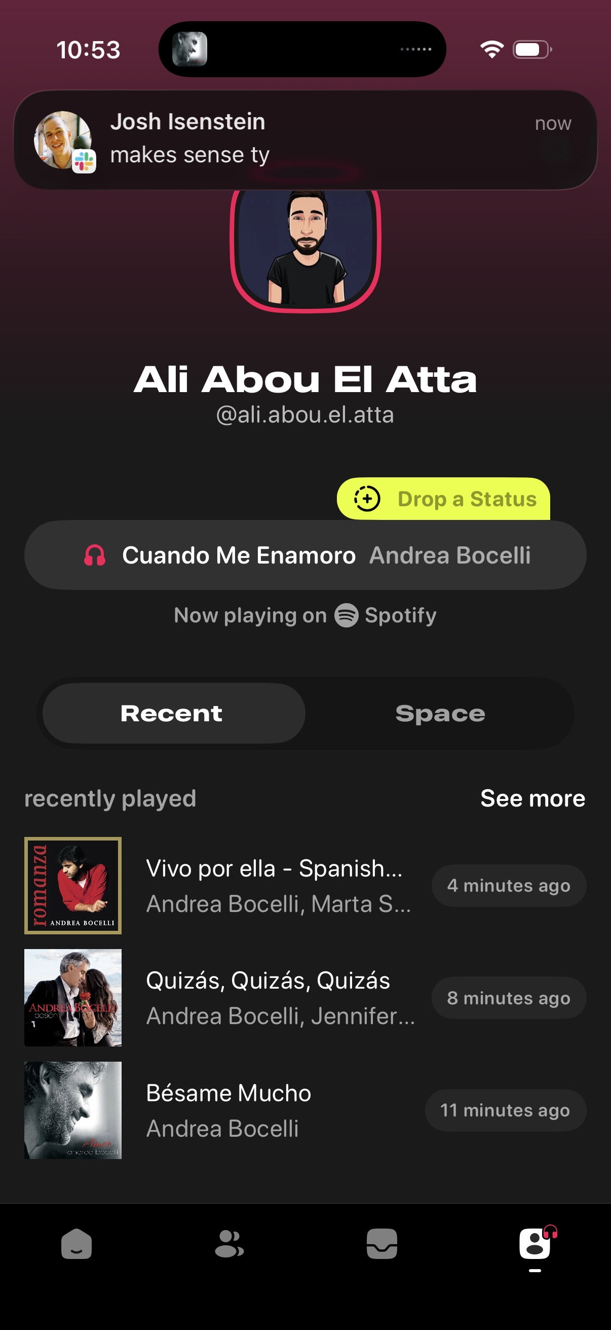 airbuds open profile settings