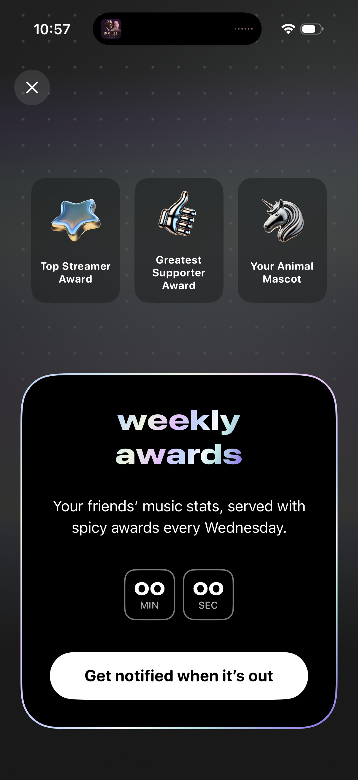 airbuds subscribe to weekly awards