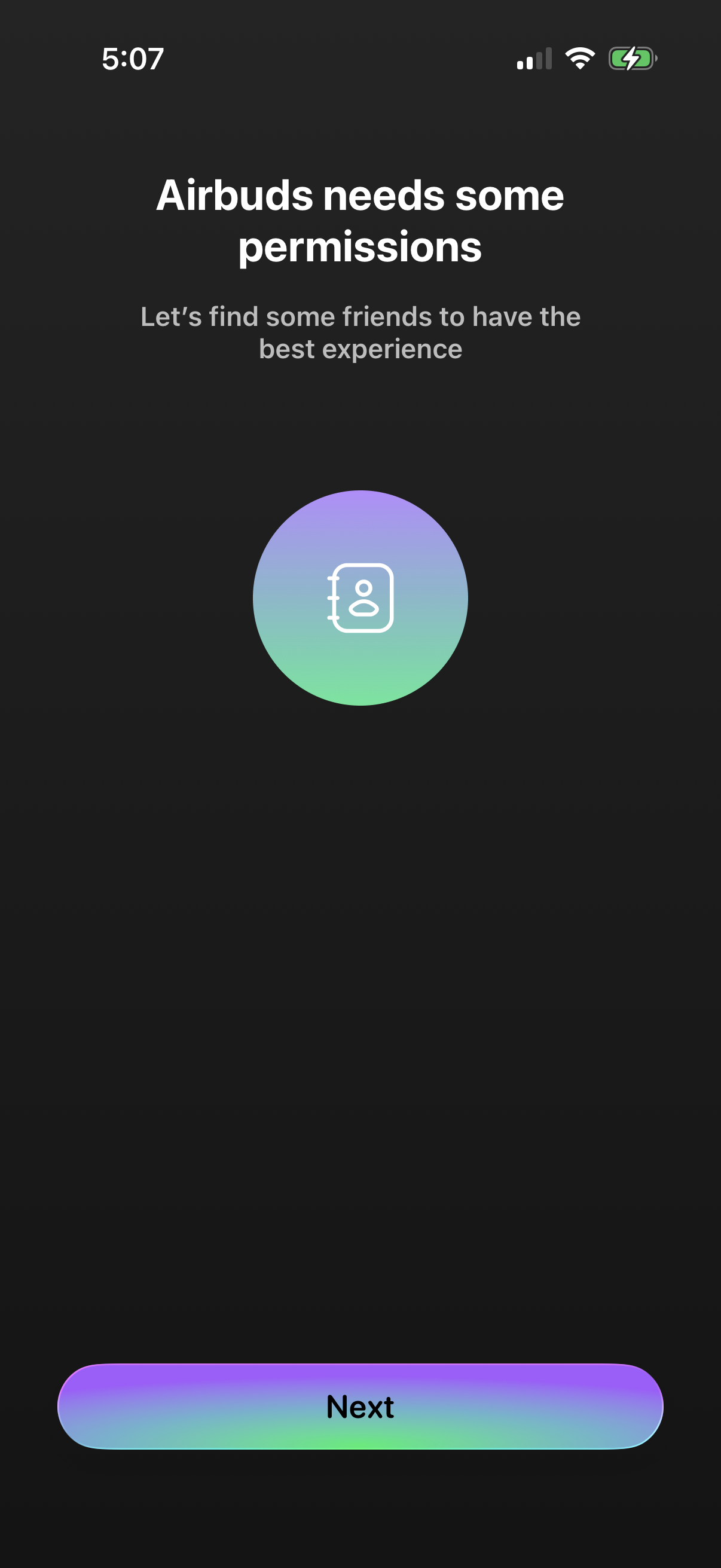 airbuds screen