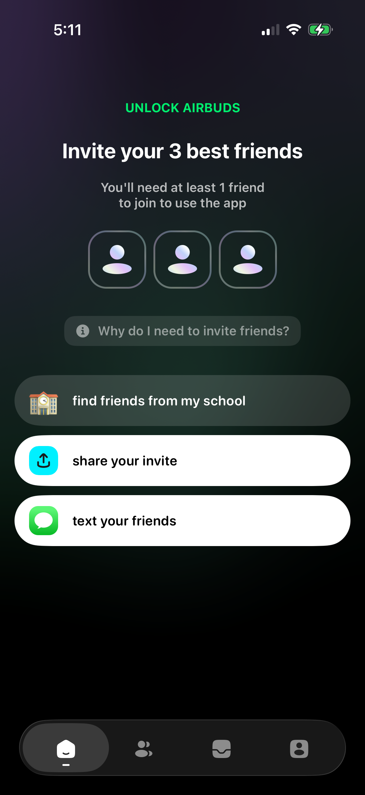 airbuds screen