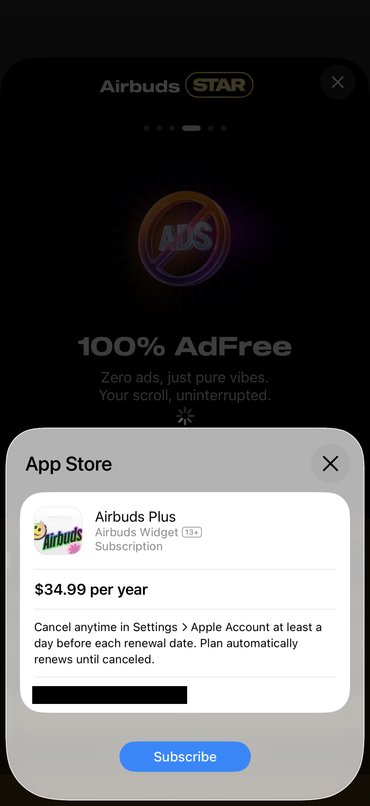 Step 2 of Airbuds Airbuds Yearly Subscription