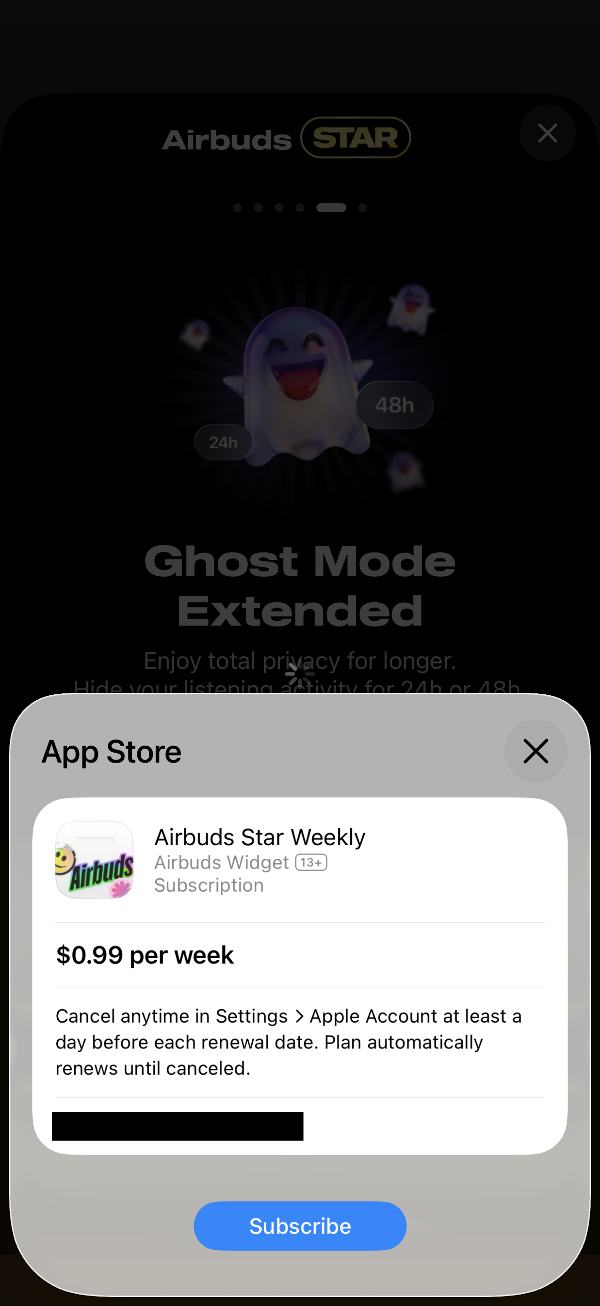 Step 3 of Airbuds Settings Paywall