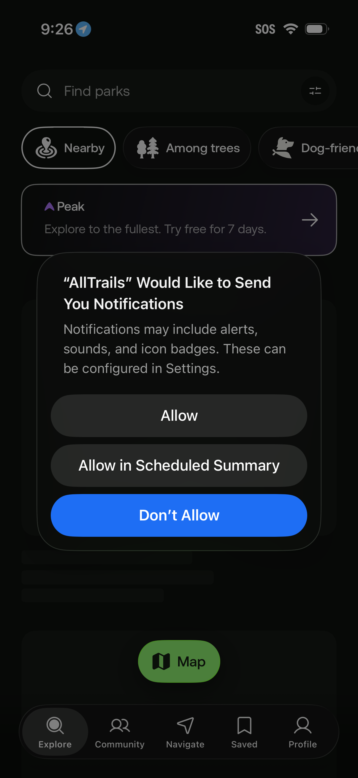alltrails app screenshot 2