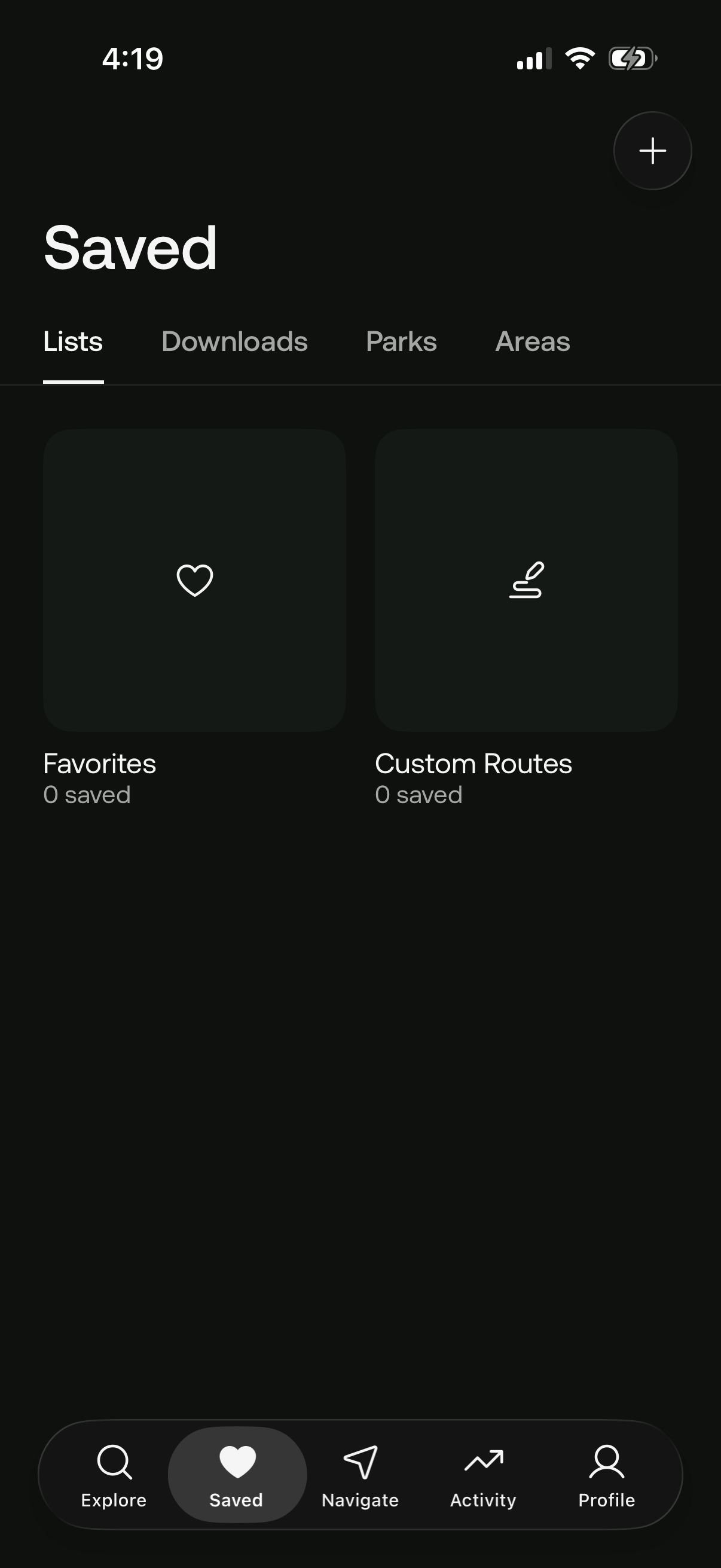 Step 2 of alltrails Main_tabs