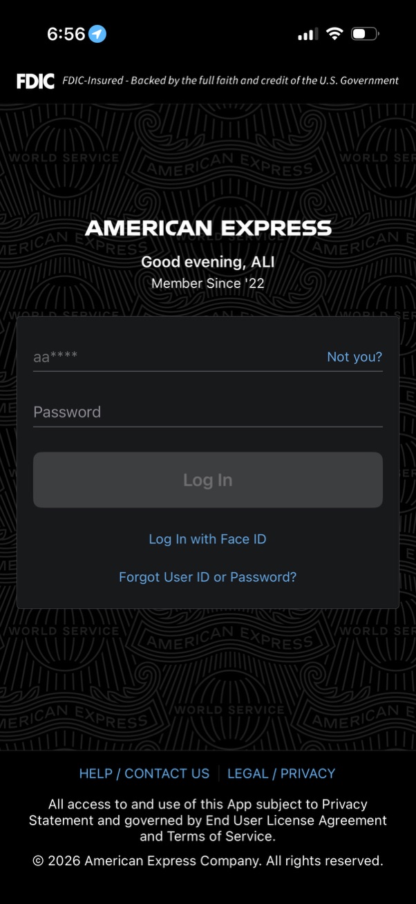 amex app screenshot 76