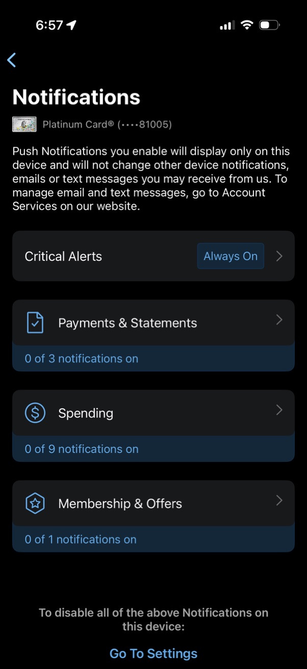 amex app screenshot 55
