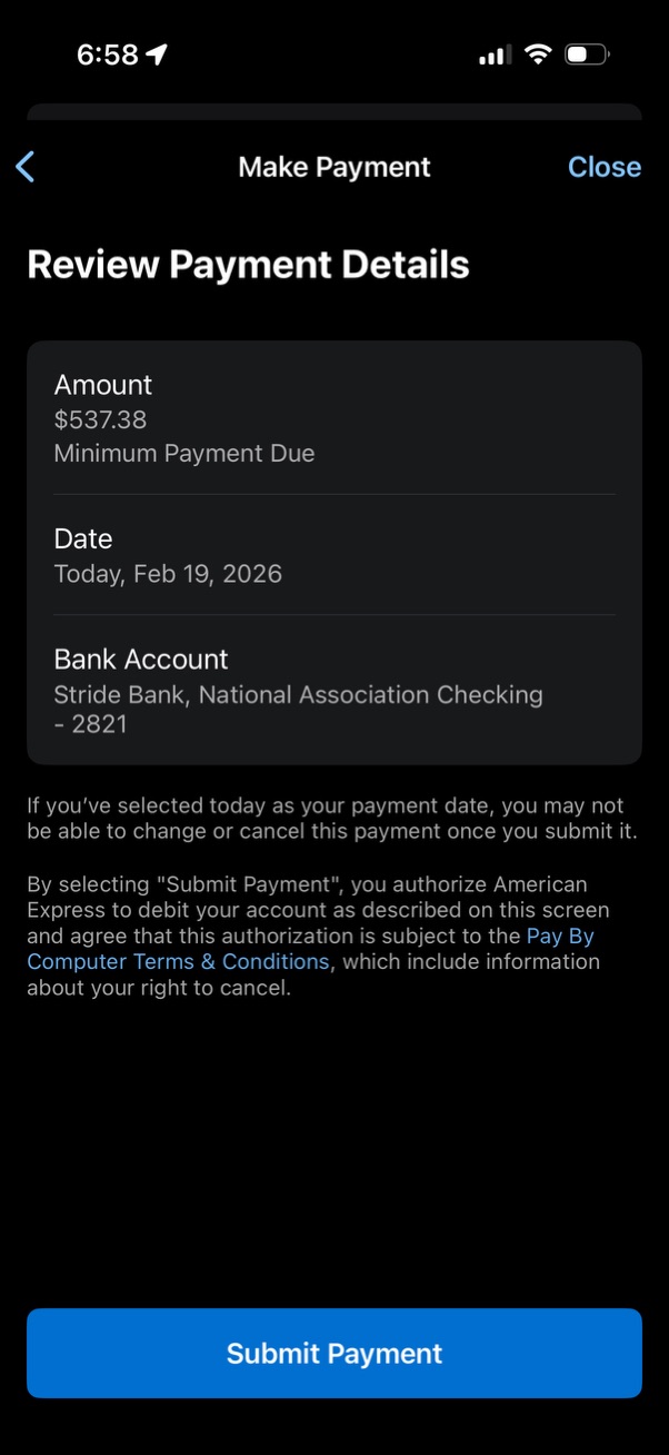 amex app screenshot 43