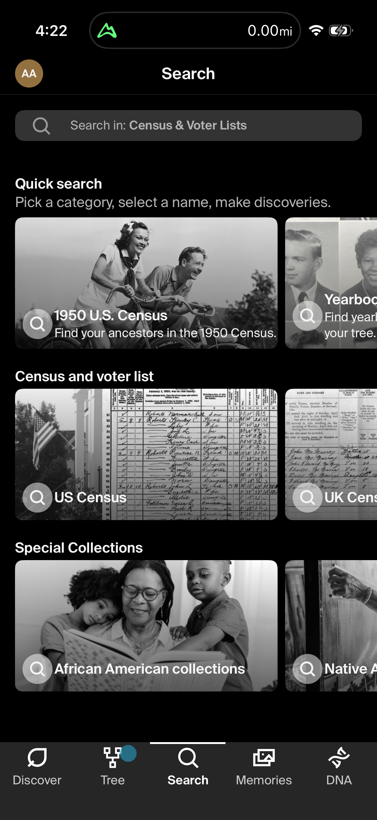 Step 3 of ancestry Main_tabs