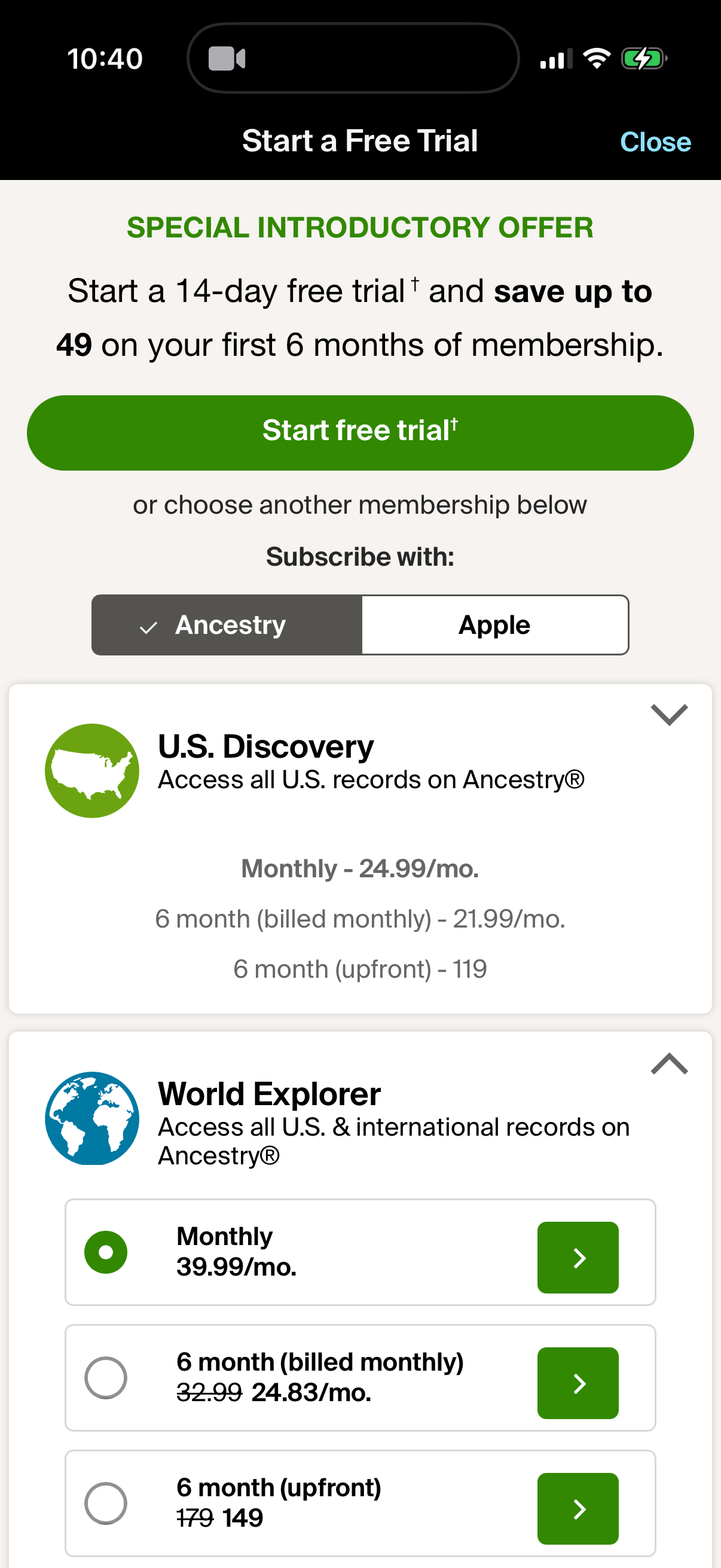 ancestry Paywall