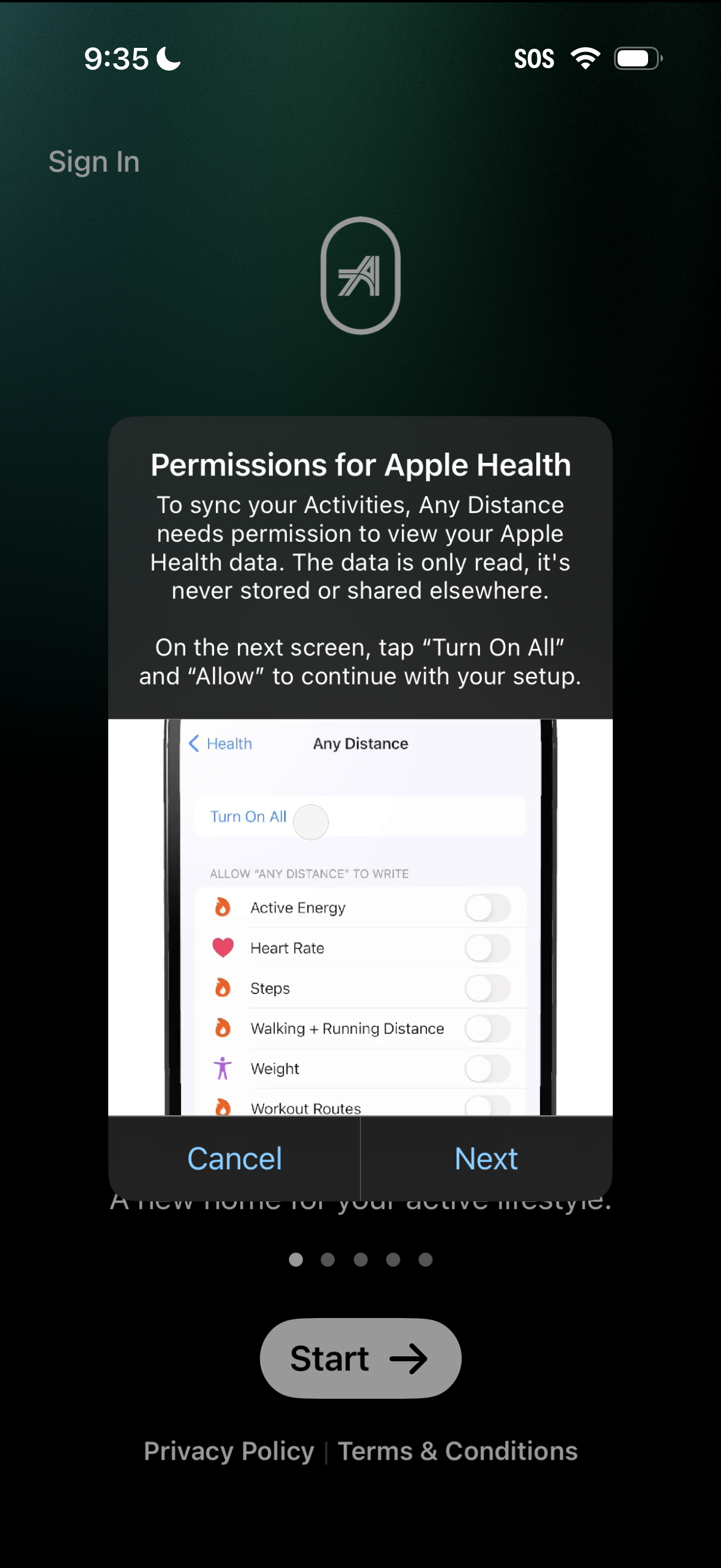 any-distance app screenshot 4