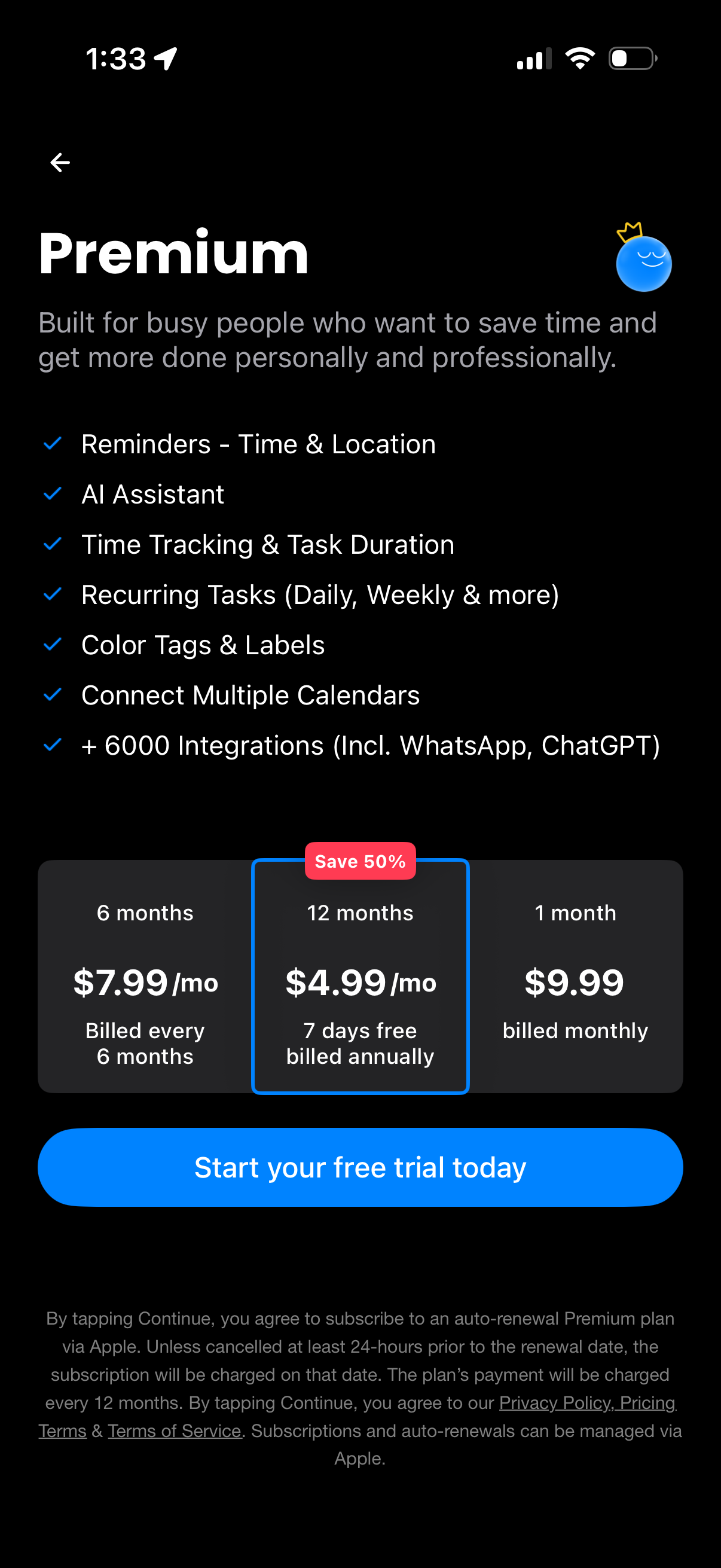 Step 3 of any-do Start upgrade