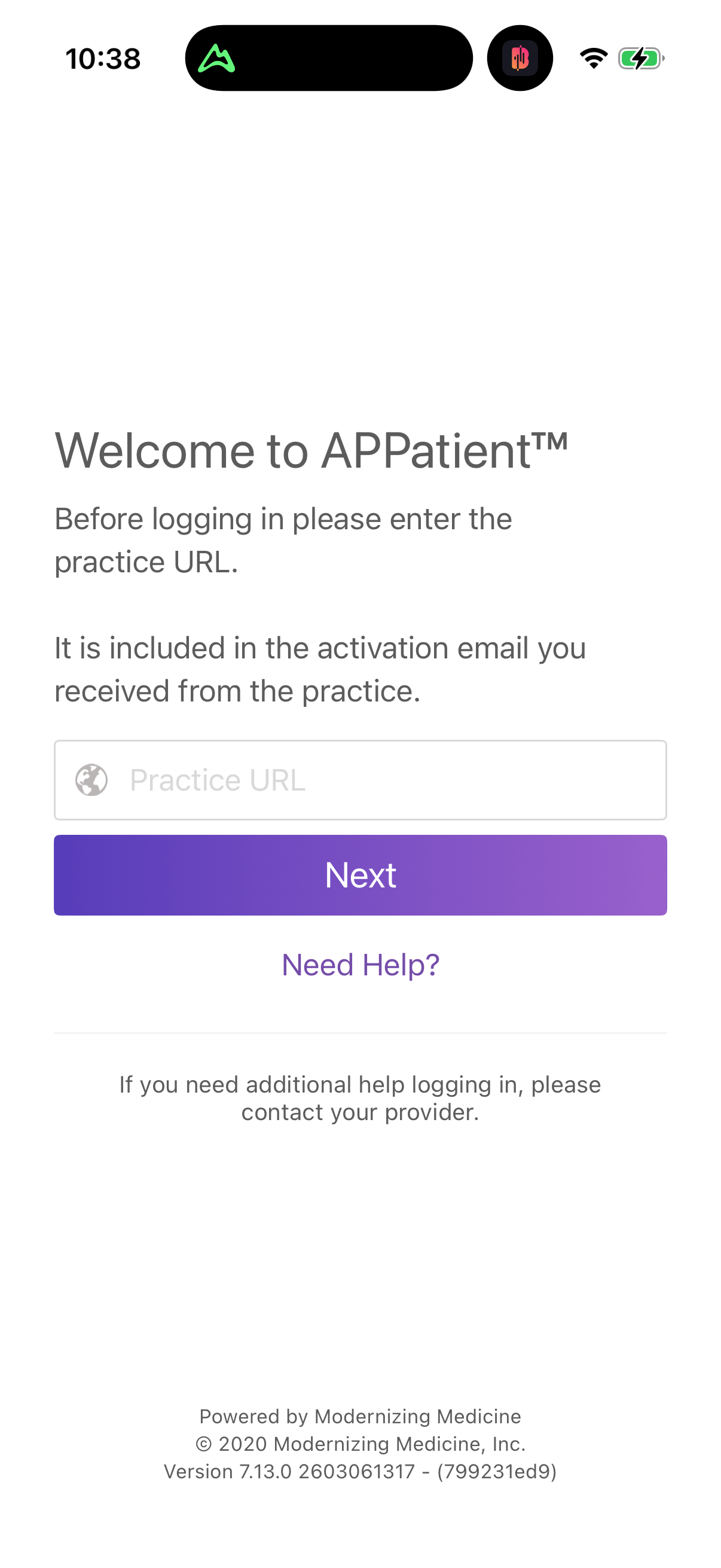 Step 1 of appatient Main_tabs