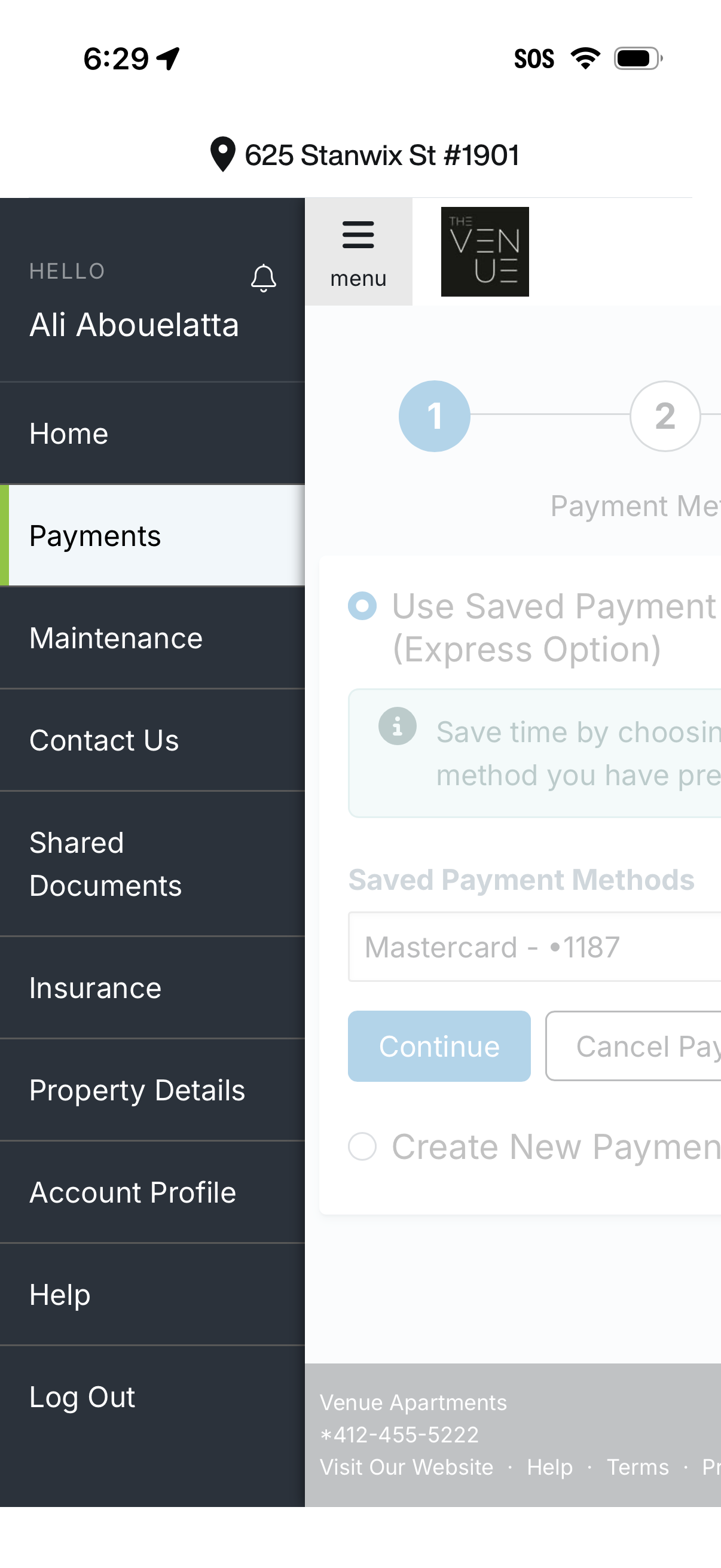 appfolio view account profile
