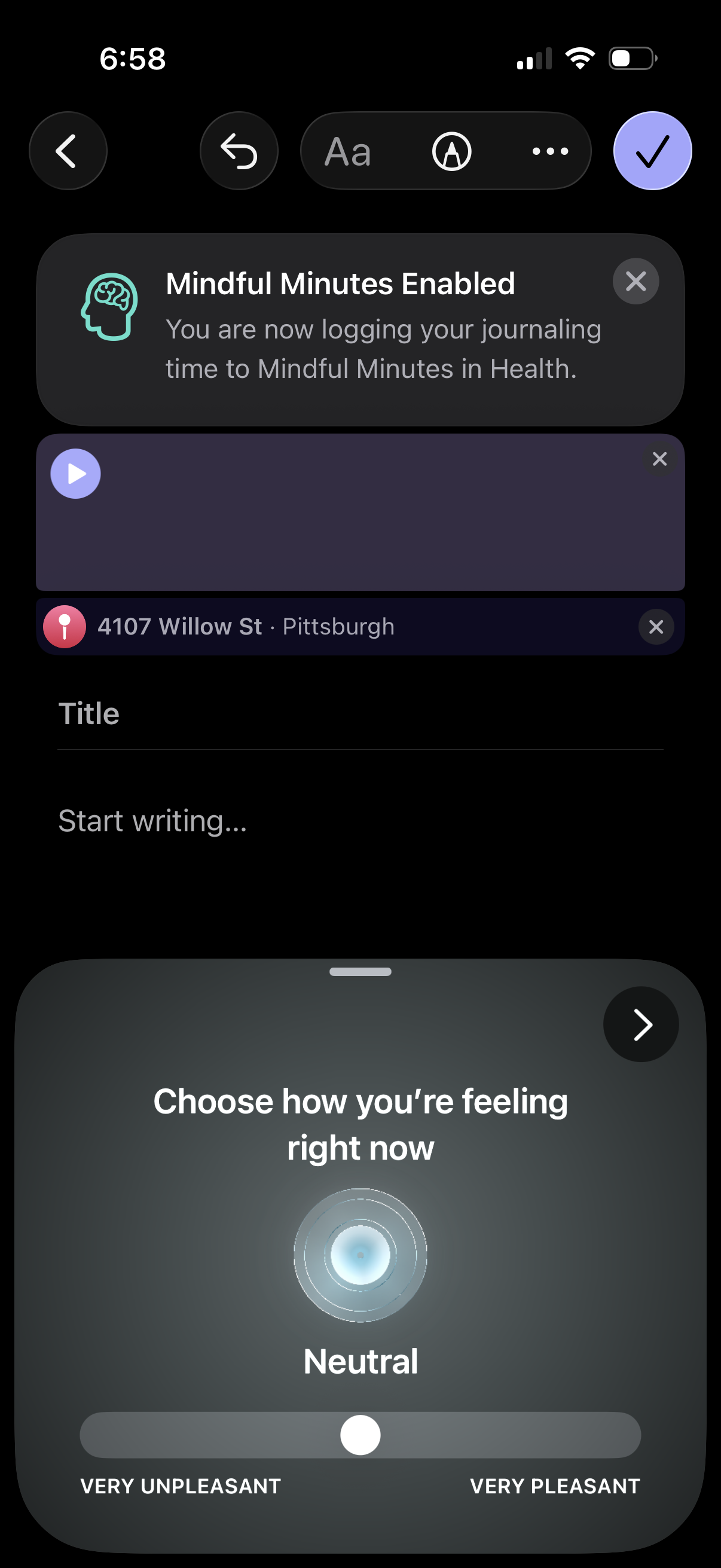 apple-journal app screenshot 4