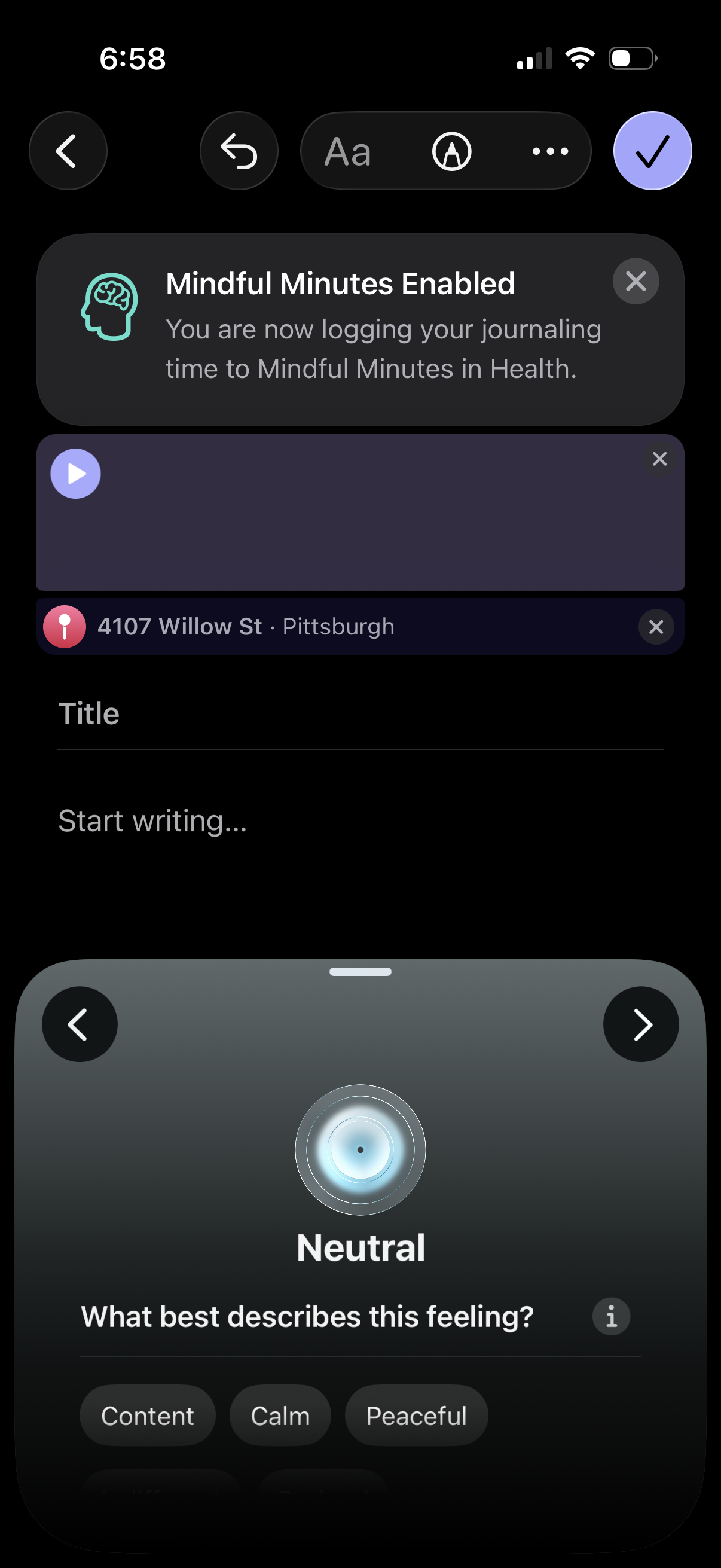 apple-journal app screenshot 3