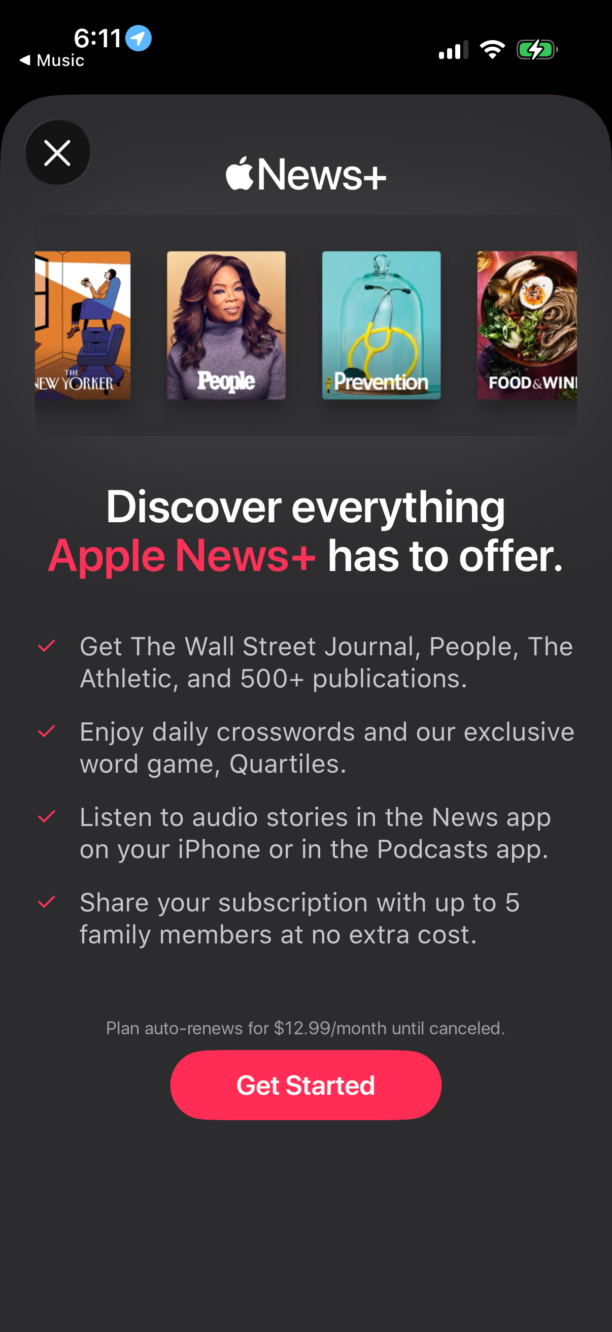 apple-news screen