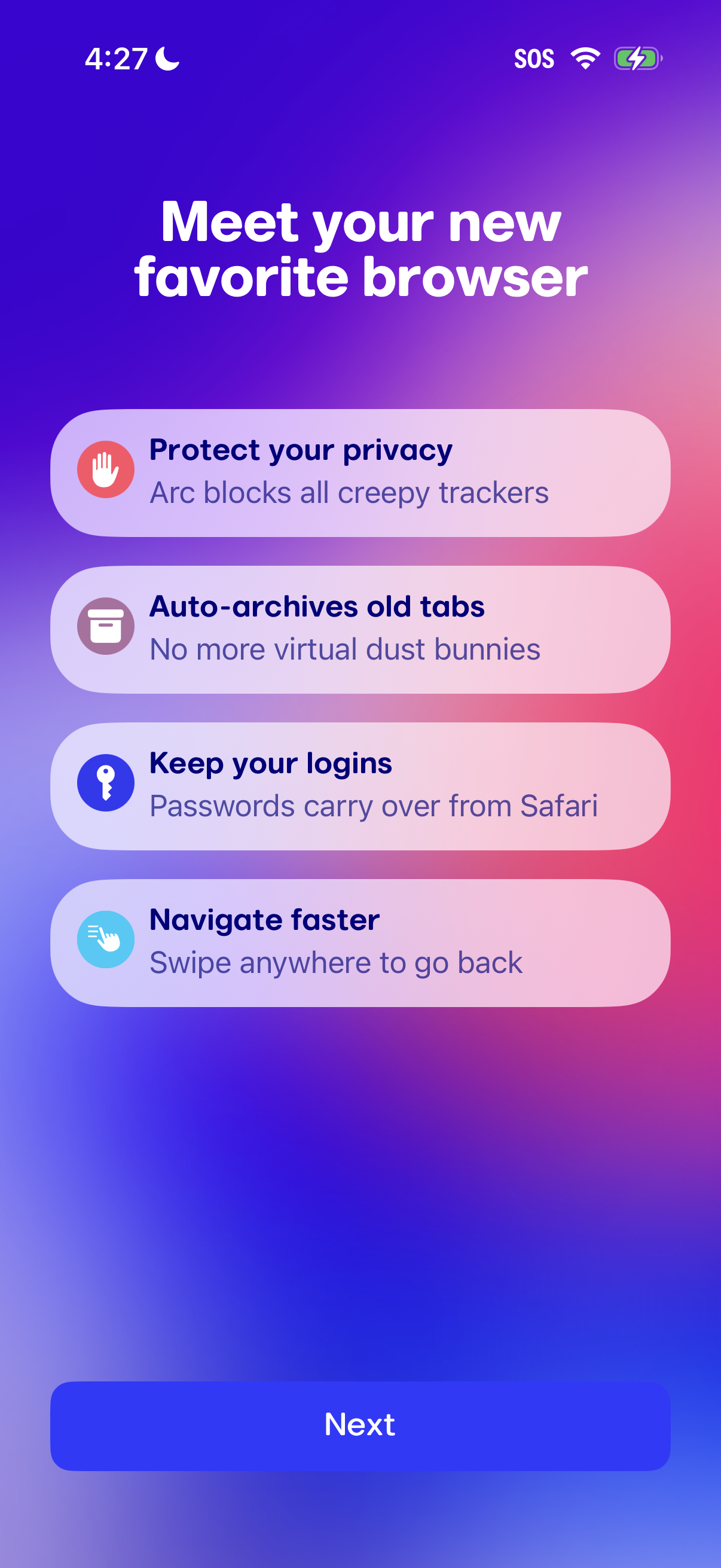 arc-search screen