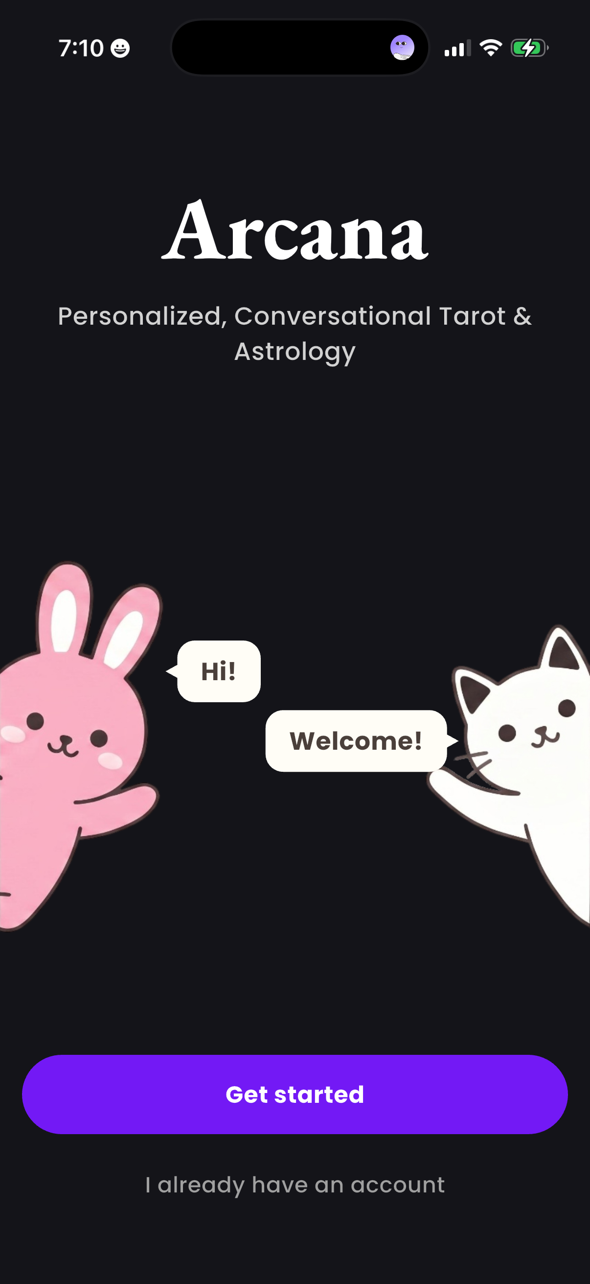 Step 1 of Arcana Onboarding