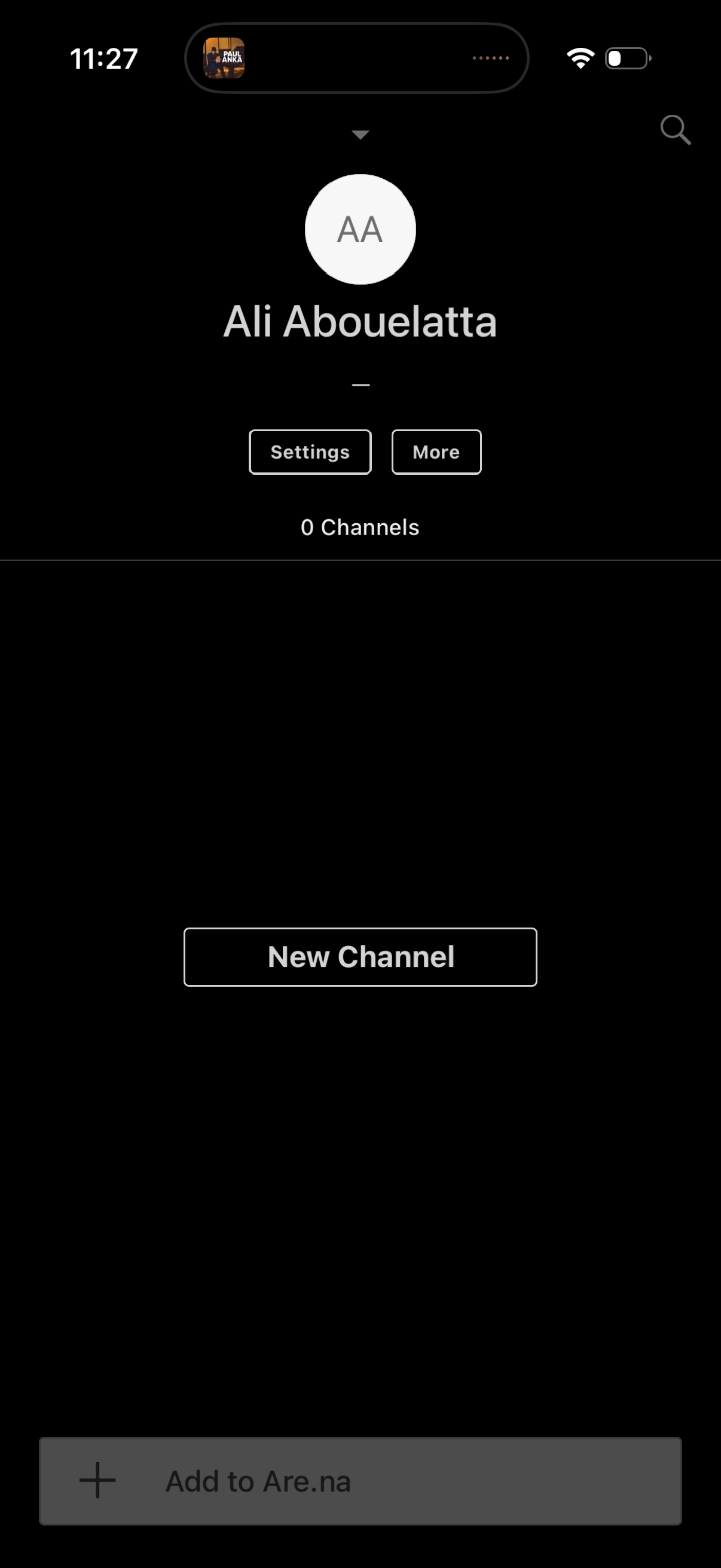 are:na edit profile settings
